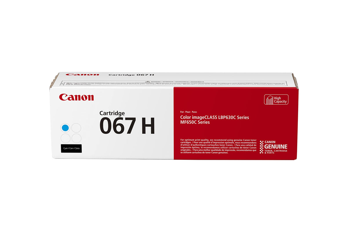 Canon Original 067 Cyan Tonerkartusche Hohe Kapazität Kompatibel mit LBP633Cdw, LBP632Cdw, MF652Cdw, MF653Cdw, MF654Cdw, MF656Cdw