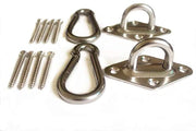 MHMYDZ 1000 lb Capacity Heavy Duty Hammock Hanging kit Ultra Durable Hooks Carabiners for Hammock Stand Hammocks Swing Chair,Multiple Indoor Outdoor Suspension Ceiling Hooks