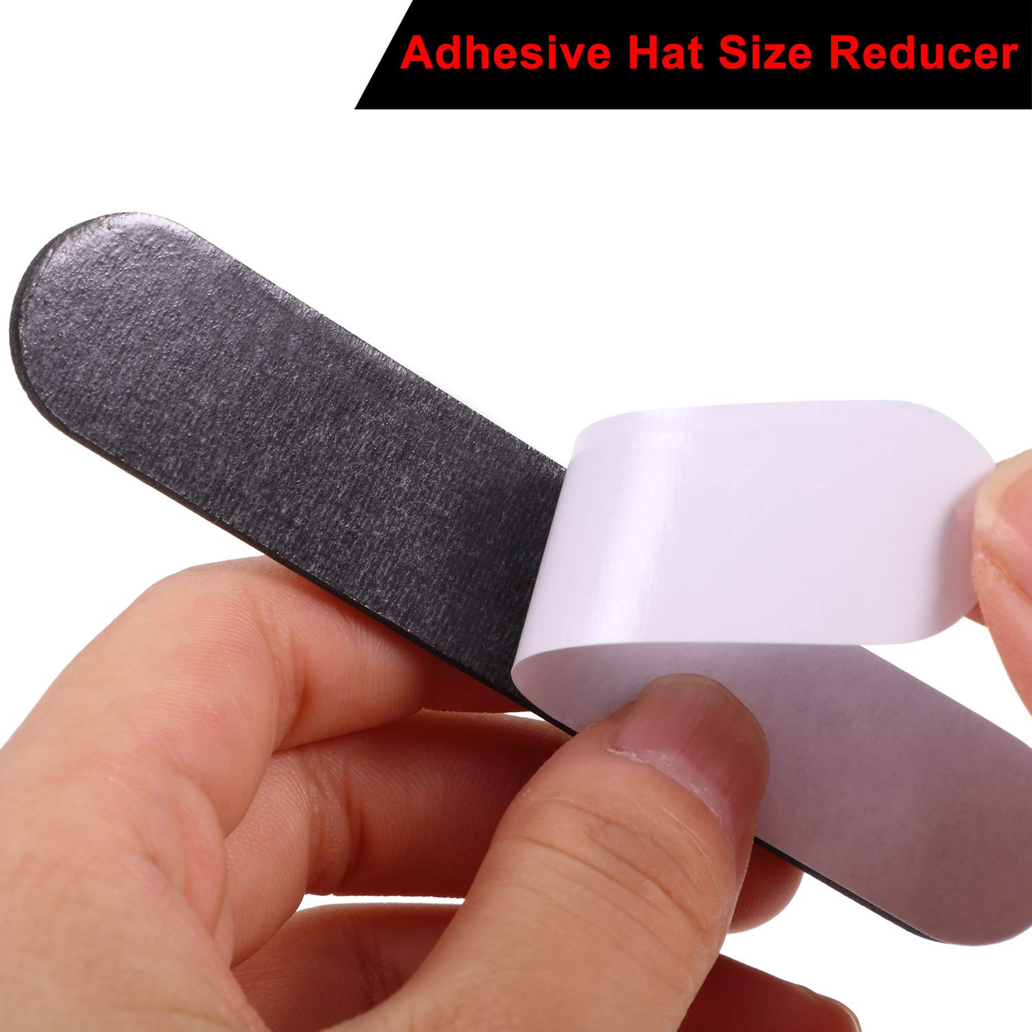Outus 23 Pieces Hat Size Tape Reducer Hat Sizer Insert Foam Reducing Tape Roll self Adhesive(White+Black)
