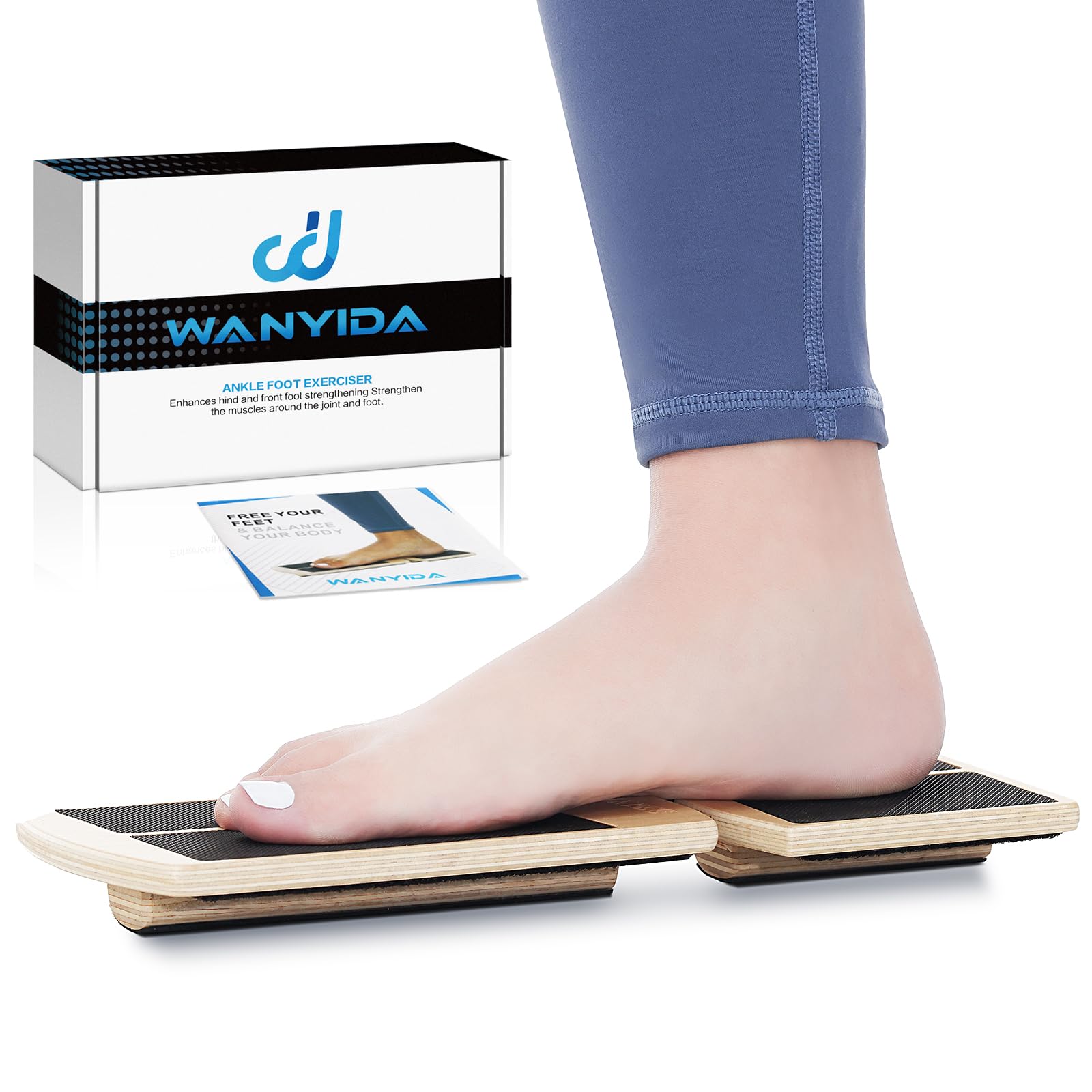 Ankle Foot Strengthener Exerciser for Sprained, Single Leg Balance Board, Posture Corrector, Foot Stretcher for Plantar Fasciitis Relief