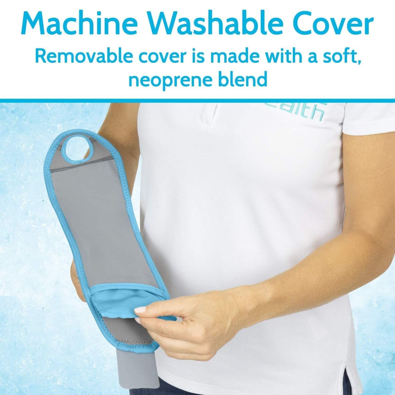 Arctic Flex Wrist Ice Pack Wrap - Refreezable Gel Compression Support - Flexible Hot & Cold Brace for Injuries, Rheumatoid, Tendinitis, Swelling & Carpal Tunnel - Reusable for Pain & Muscle Therapy