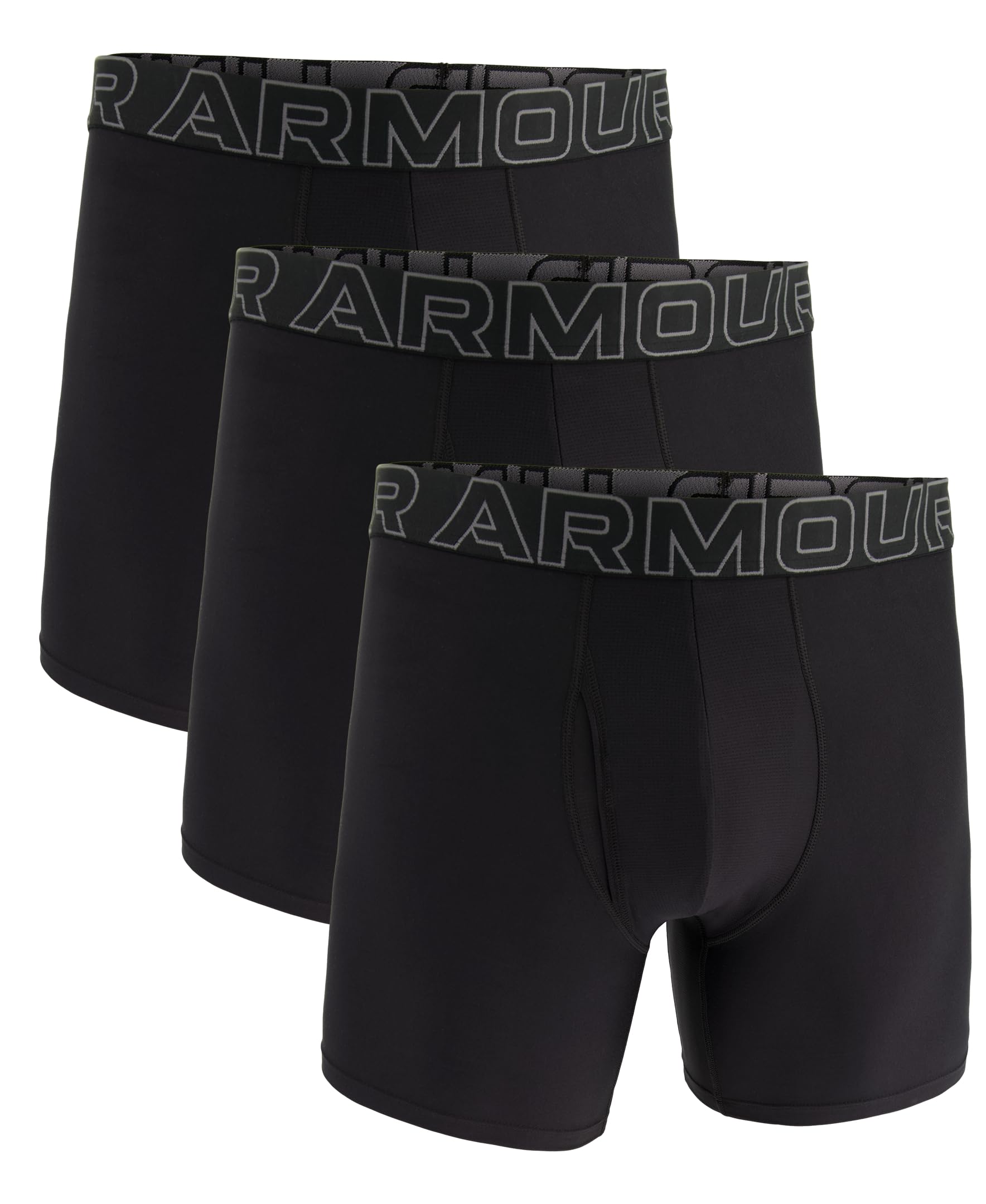 Under Armour Men's Multi-Pack Standard Tech Boxer Brief, 6" Inseam, All-Day Comfort & Ultra-Soft