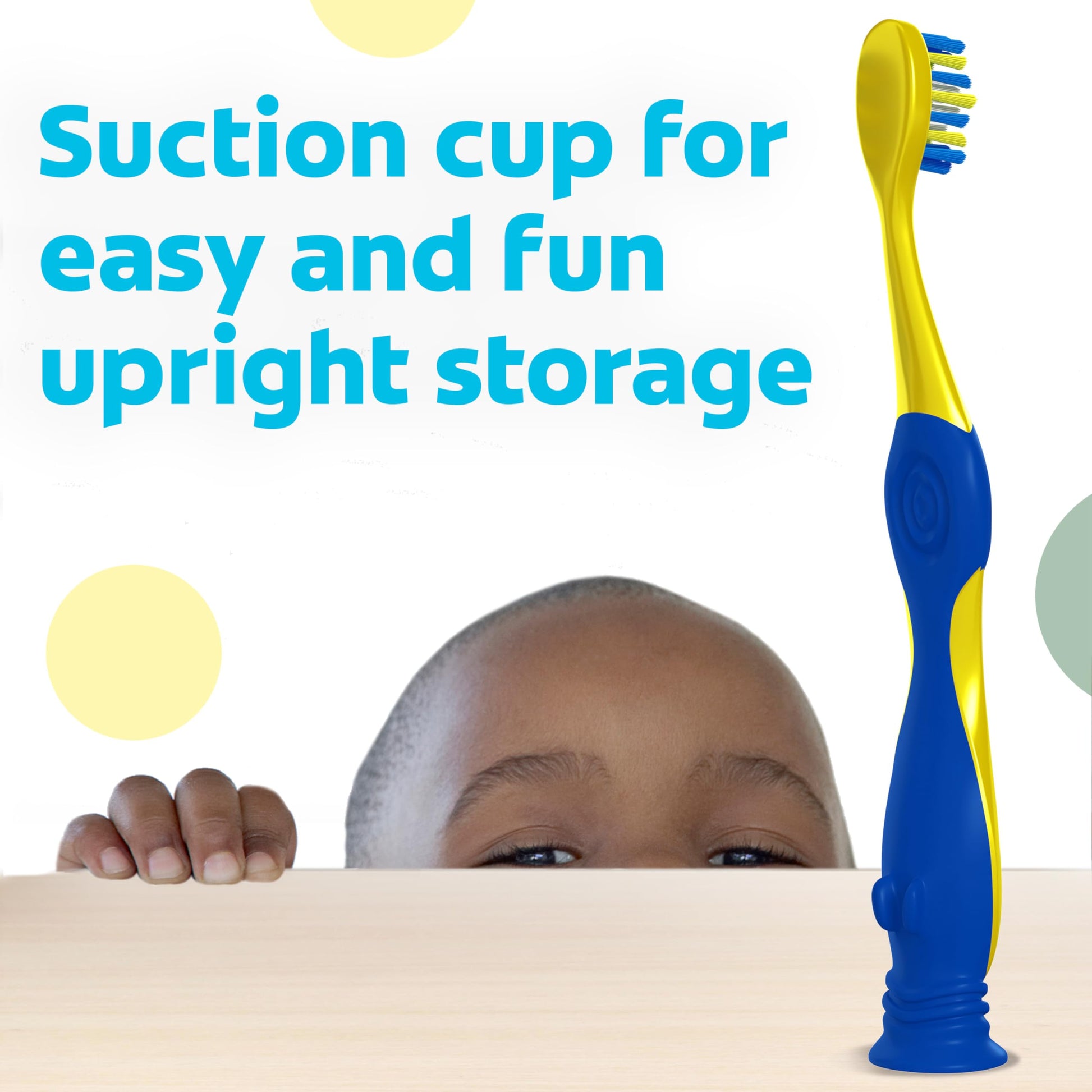 Colgate Extra Soft Toothbrush for Kids, Kids Toothbrush Pack with Built in Suction Cup Toothbrush Holder, Designed for Children Ages 2 and Up, Extra Soft Bristles, Bluey, 2 Pack