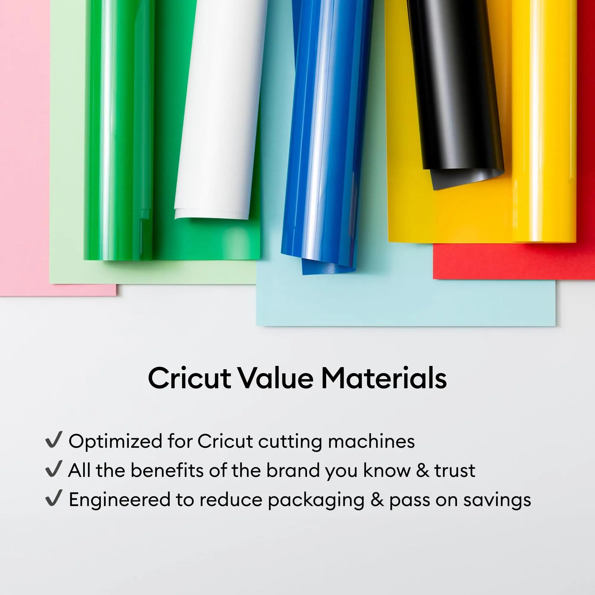 Cricut® Value Iron-On, Black (12 in x 5 ft)- HTV Heat Transfer Vinyl