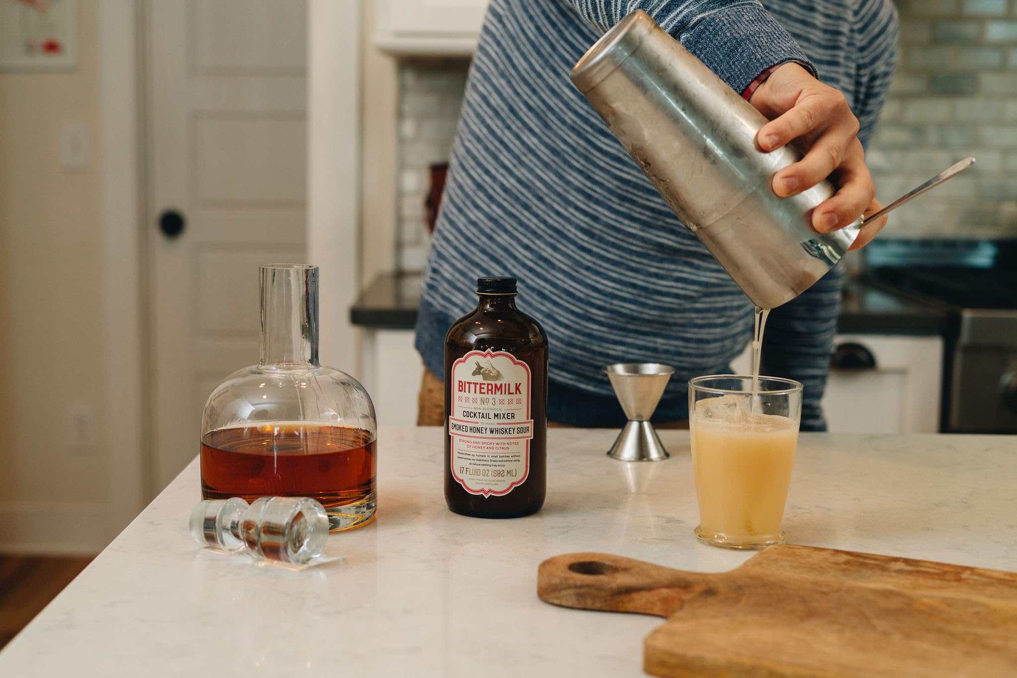 Bittermilk No.1 Bourbon Barrel Aged Old Fashioned Mix - All Natural Handcrafted Cocktail Mixer - Old Fashioned Syrup - More Complex than Bitters & Simple Syrup