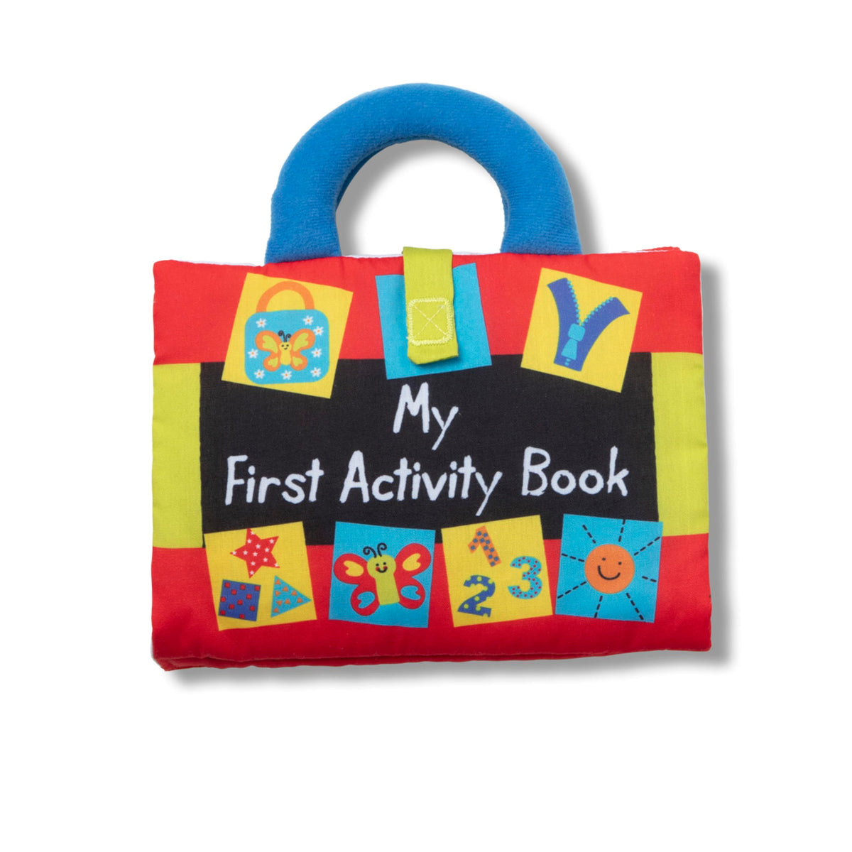 Melissa & Doug K's Kids Mein erstes Aktivitätsbuch, 8-seitiges Stoffbuch für Babys und Kleinkinder, weiches Lern- und Entwicklungsspielzeug aus Plüsch für Babys und Kleinkinder