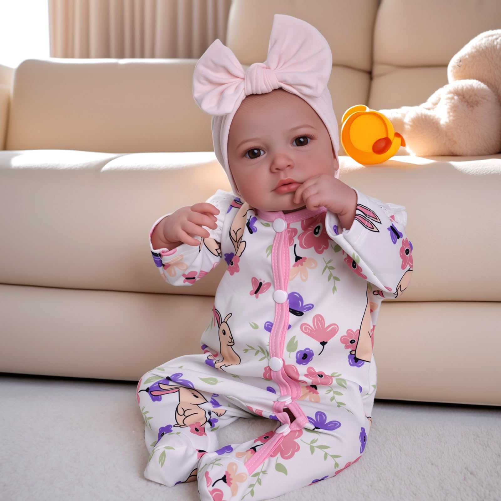 BABESIDE Reborn Baby Dolls - 20-inch Cute Soft Vinyl Realistic Baby Doll Real Life Baby Dolls with Complete Accessories Perfect for Cuddling, Playtime, and Gift Giving