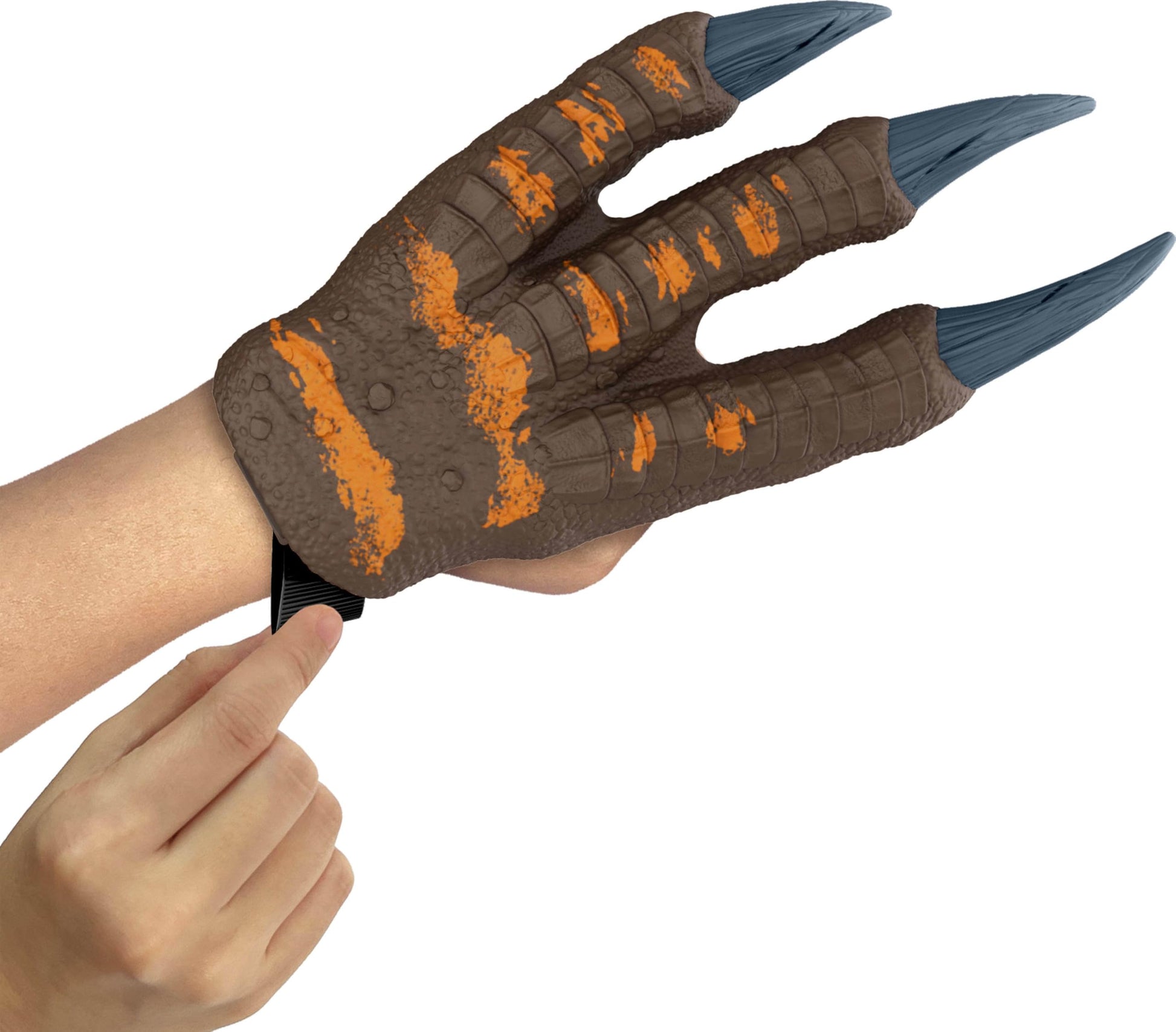 Mattel Jurassic World Rebirth Spinosaurus Battle Claws, Dinosaur Soft Plastic Role Play Handwear, 10.8-Inch Long Costume Pair, Stretchy Strap