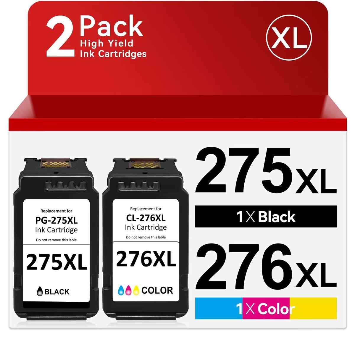 PG-275XL/CL-276XL Kompatibel mit Canon Tinte 275 und 276 PG-275XL CL-276XL für Canon 275 und 276 Tintenpatronen für Canon PIXMA TS3522 TS3500 TR4720 TR4700 TR4722 TS3720 TS3722 Drucker