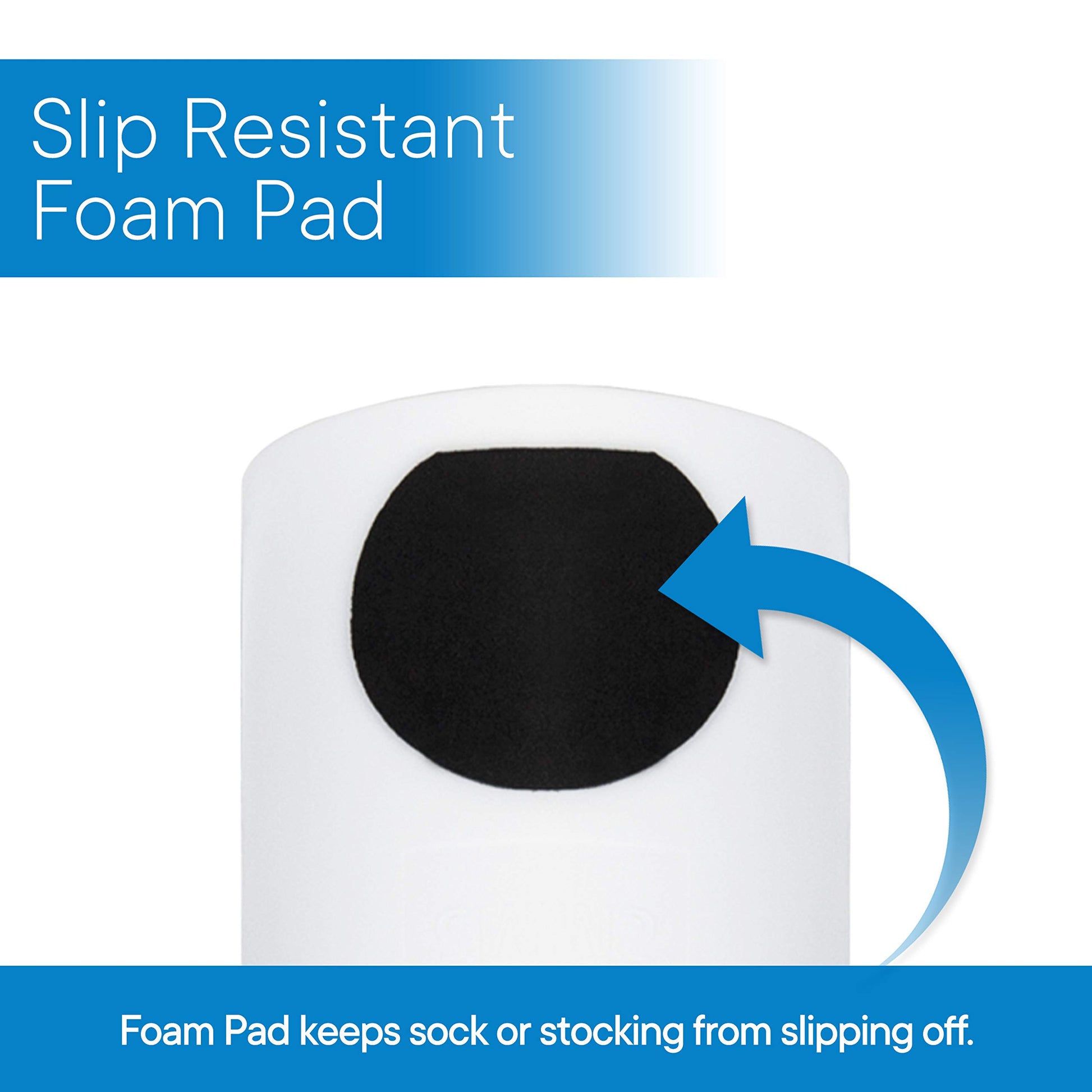 RMS Deluxe Sock Aid - Socks Helper with Foam Handles (for Regular Socks)