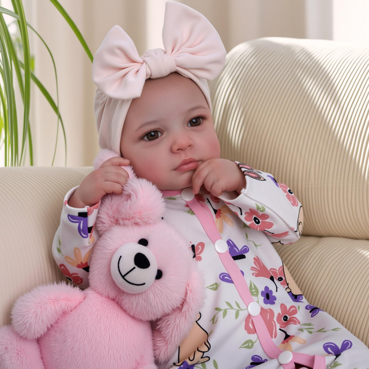 BABESIDE Reborn Baby Dolls – 20 Zoll süße weiche Vinyl Realistische Babypuppe, lebensechte Babypuppen mit komplettem Zubehör, perfekt zum Kuscheln, Spielen und Verschenken