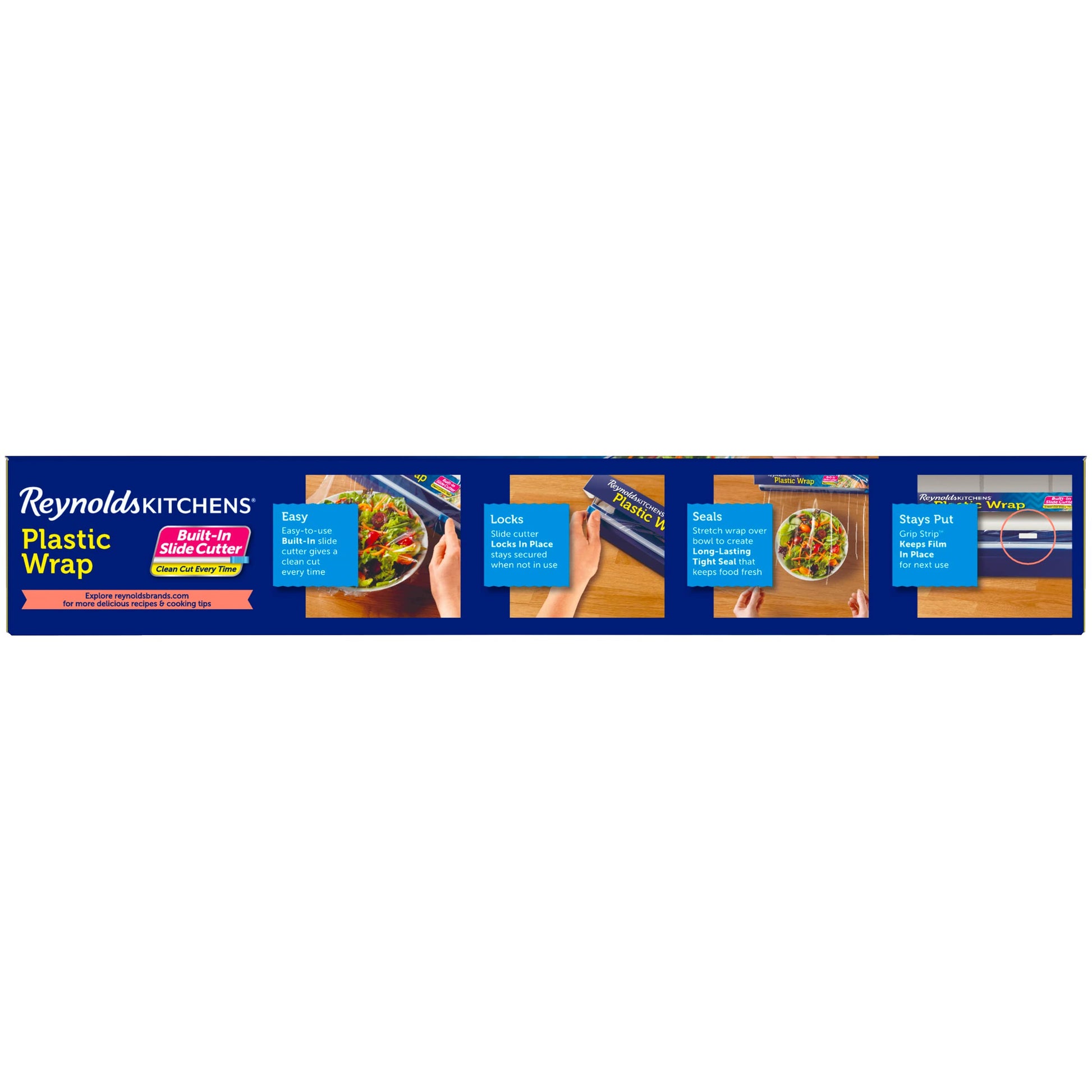 Reynolds Kitchens Quick Cut Plastic Wrap, 225 Square Feet