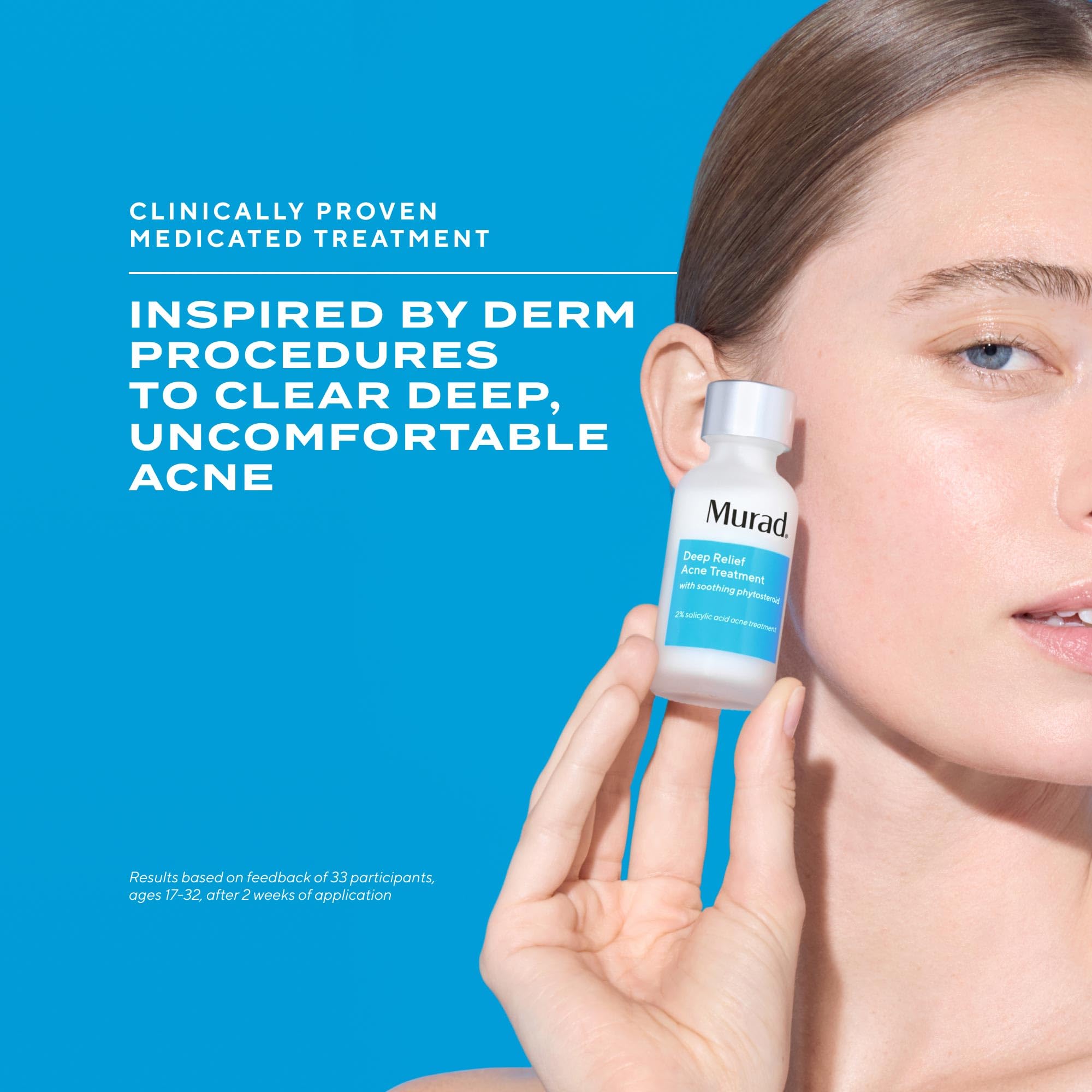 Murad Deep Relief Acne Treatment - Maximum Strength Acne Treatment with 2% Salicylic Acid and Phytosteroid for Deep, Painful Acne Breakouts and Redness - Accelerated Healing Treatment - 1 Fl Oz