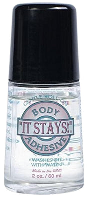 Mojo Compression Socks - It Stays! Butt Glue for Dancers Roll On - Body Adhesive Glue Applicator for Wigs, Socks, Stockings, Leotards, Bras, Costumes and Clothing - Made in USA - 2 oz