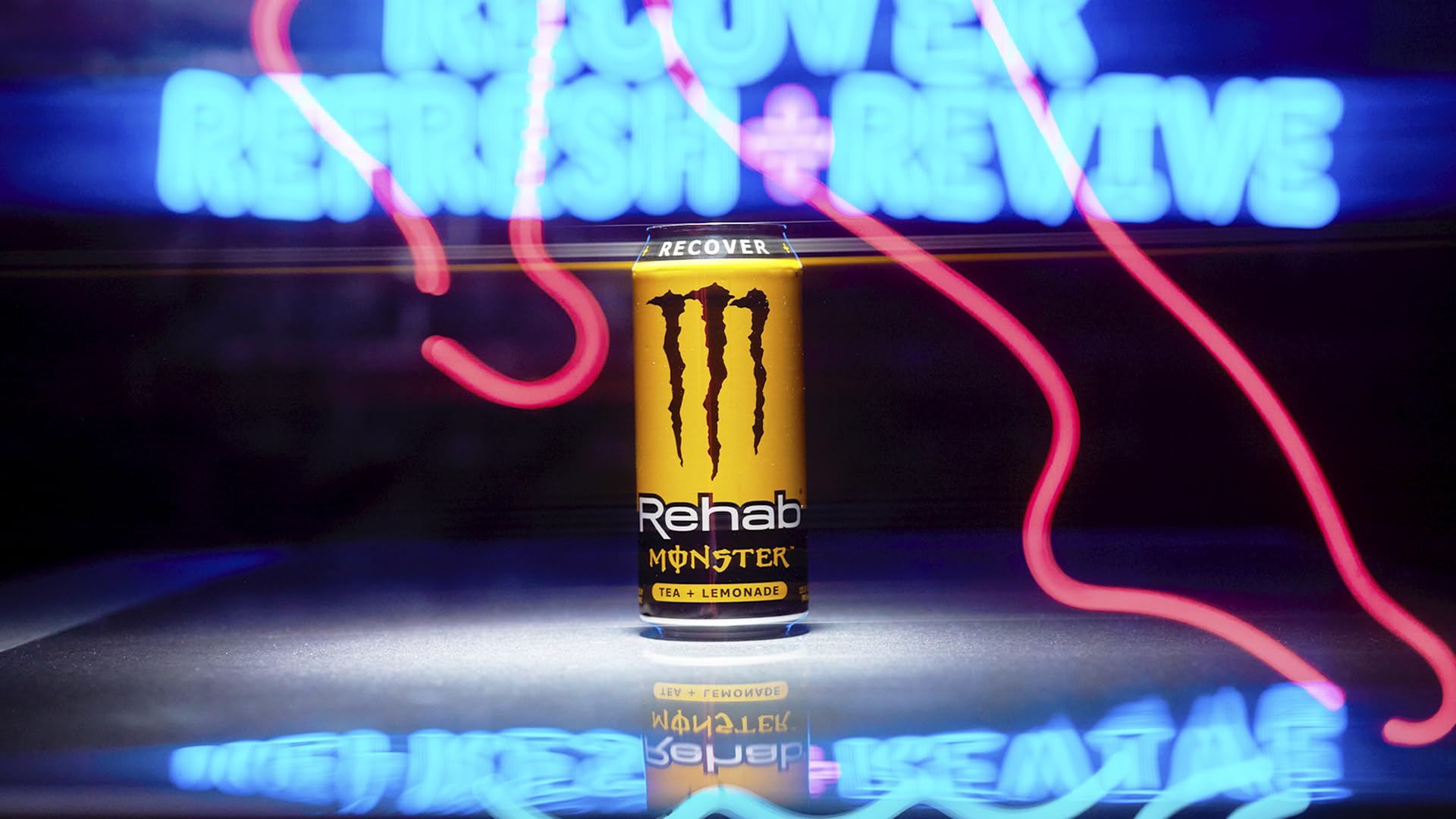 Monster Energy Rehab Tea + Lemonade + Energy, Energy Iced Tea, Energy Drink 15.5 Ounce (Pack of 15)
