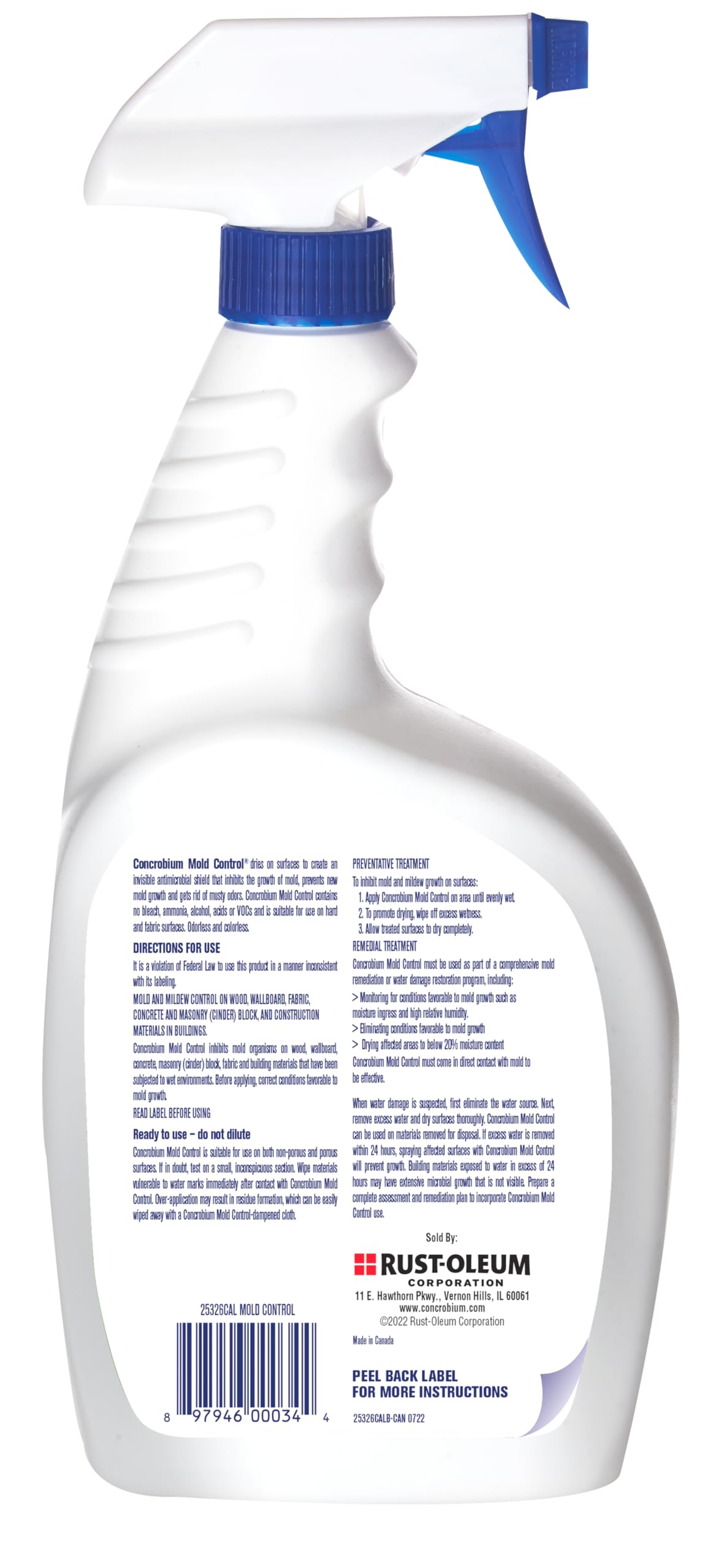 Concrobium Mold Control, 32 oz Spray – Eliminates & Prevents Mold – EPA-Registered, Bleach-Free, Odorless, VOC-Free