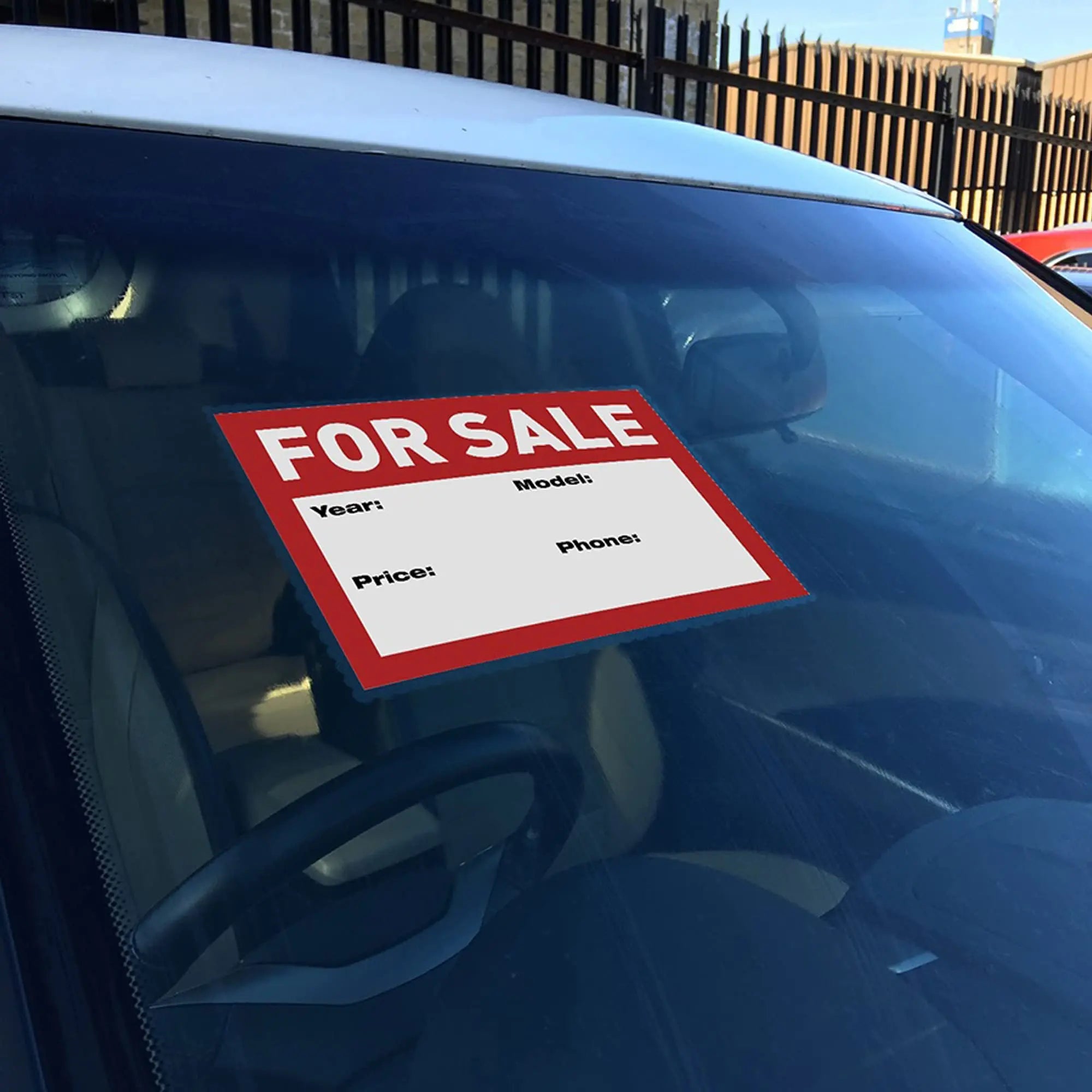 Windshield Sticker Applicator 5 Pack 5"x7" Static Cling for Stickers Easy Application, Removal and Re-Application