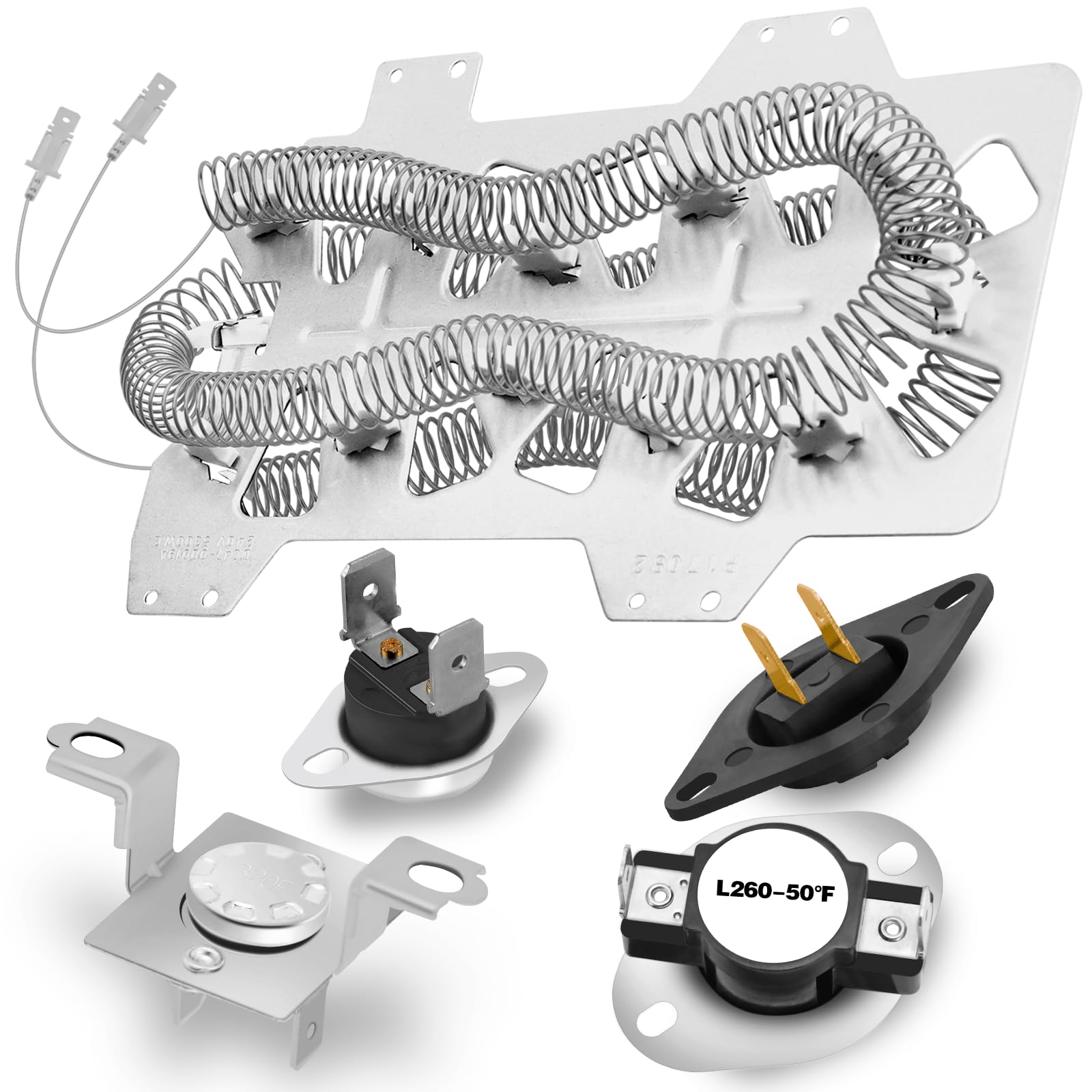 UpgradedDC47-00019A Dryer Heating Element for Samsung DV45H7000EW/A2 DVE50R5200W/A3 DV40J3000EW/A2 DV42H5000EW/A3 DVE50M7450W/A3 DV42H5200EW/A3 DV48H7400EW/A2 DVE50R5400V/A3 DV42H5200EP/A3
