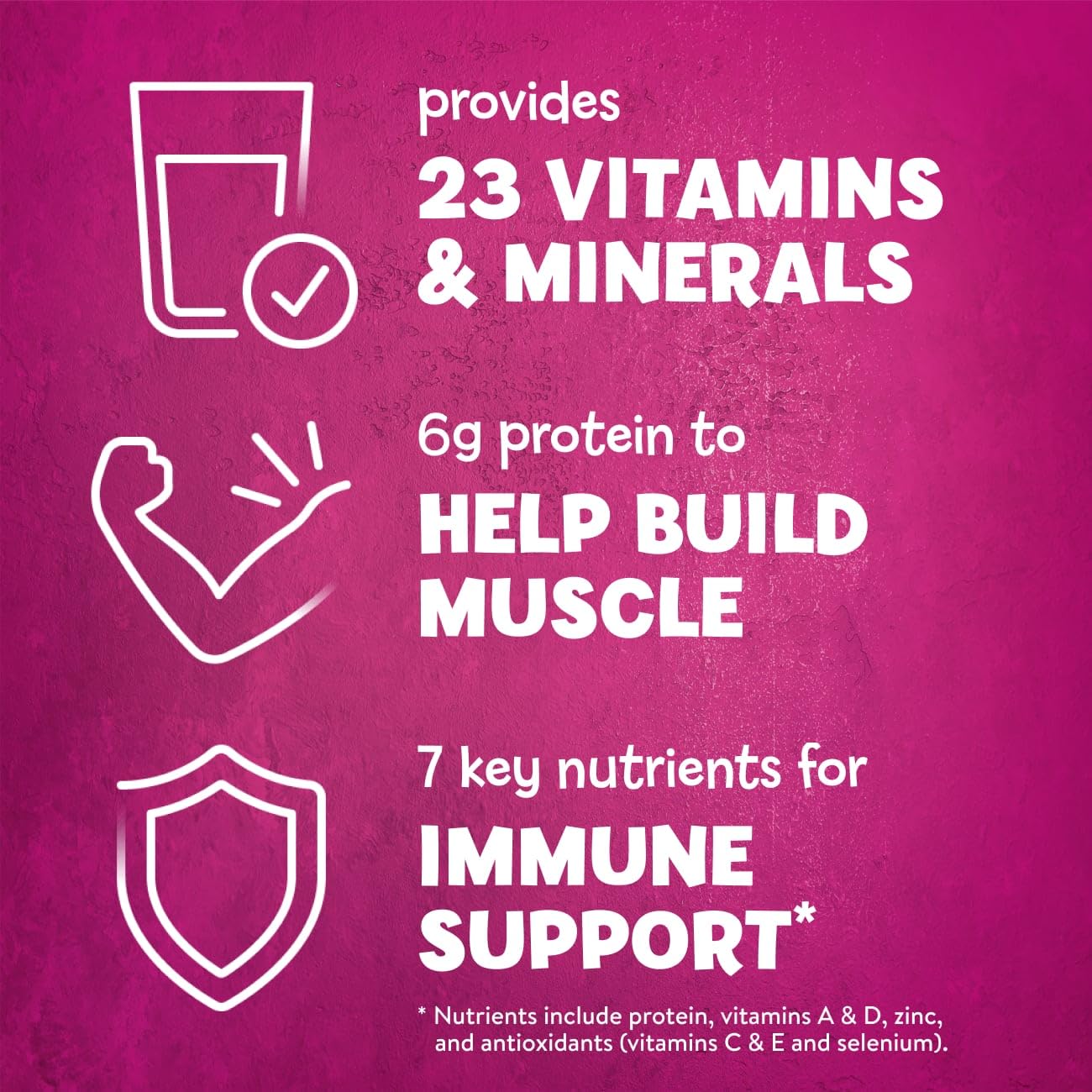 PediaSure Grow & Gain with Immune Support Shake Mix Powder, 23 Vitamins & Minerals, 6g Protein, Non-GMO, Gluten-Free, Vanilla, 14.1 oz Can, Pack of 3-24 servings