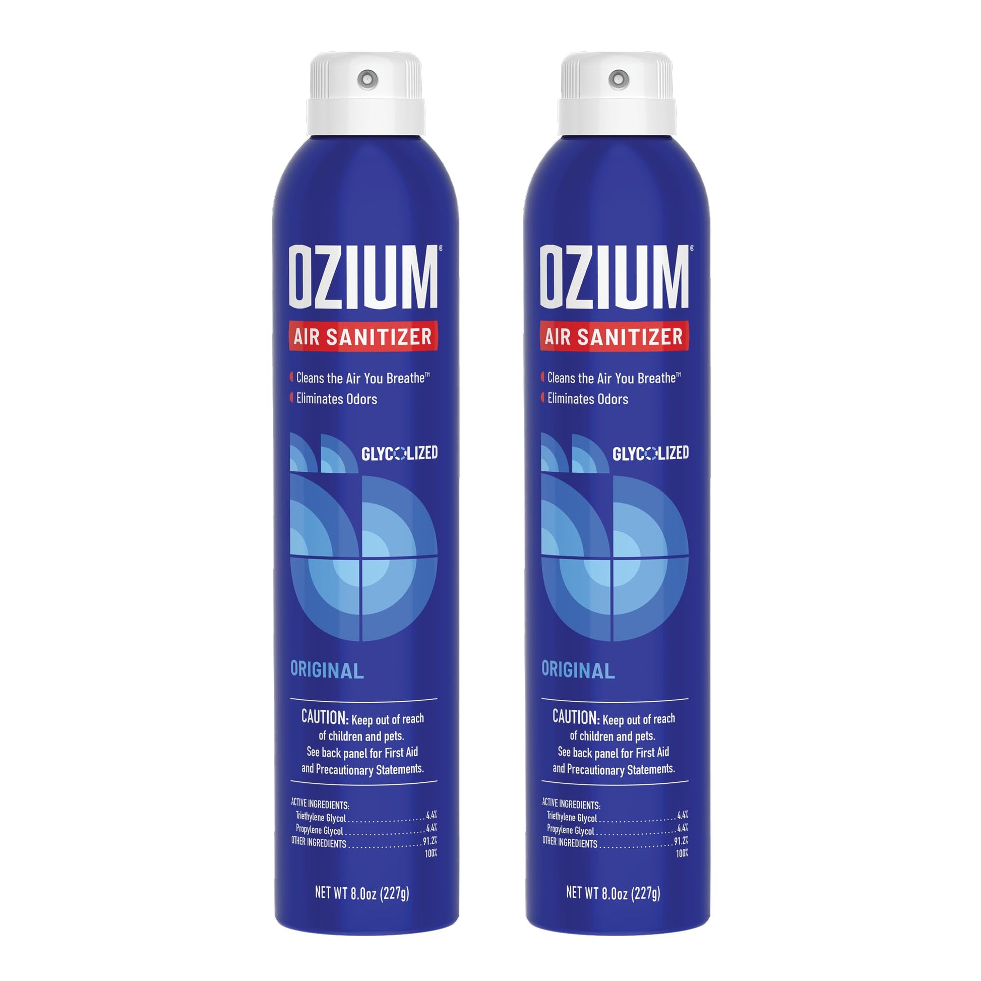 Ozium 8 Oz. Air Sanitizer & Odor Eliminator for Homes, Cars, Offices and More, Original Scent, Pack of 2