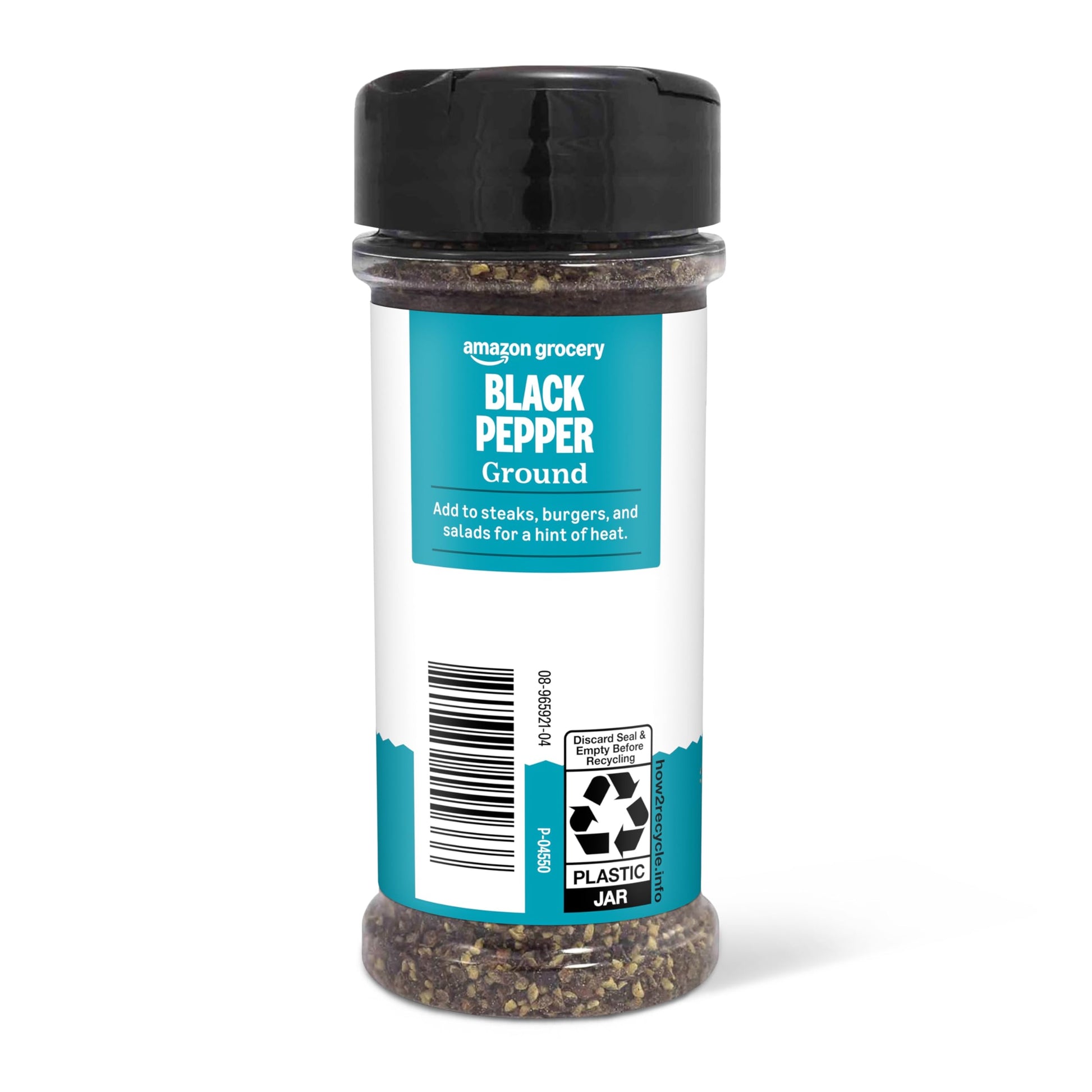 Amazon Grocery, Ground Black Pepper, 3 Oz (Previously Happy Belly, Packaging May Vary)