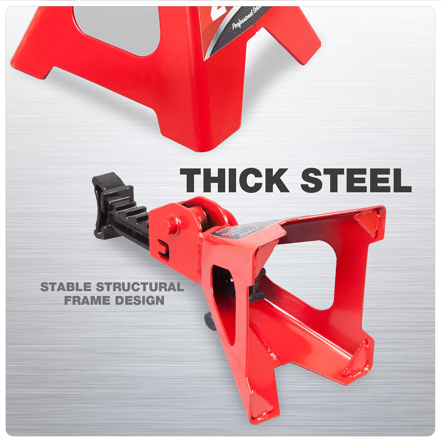 Jack Boss Jack Stands Low Profile 2 Ton(4000 LBs) Lifting Car Stand, Fit Use for Cars Automotive Small Vehicles, 2 Pack