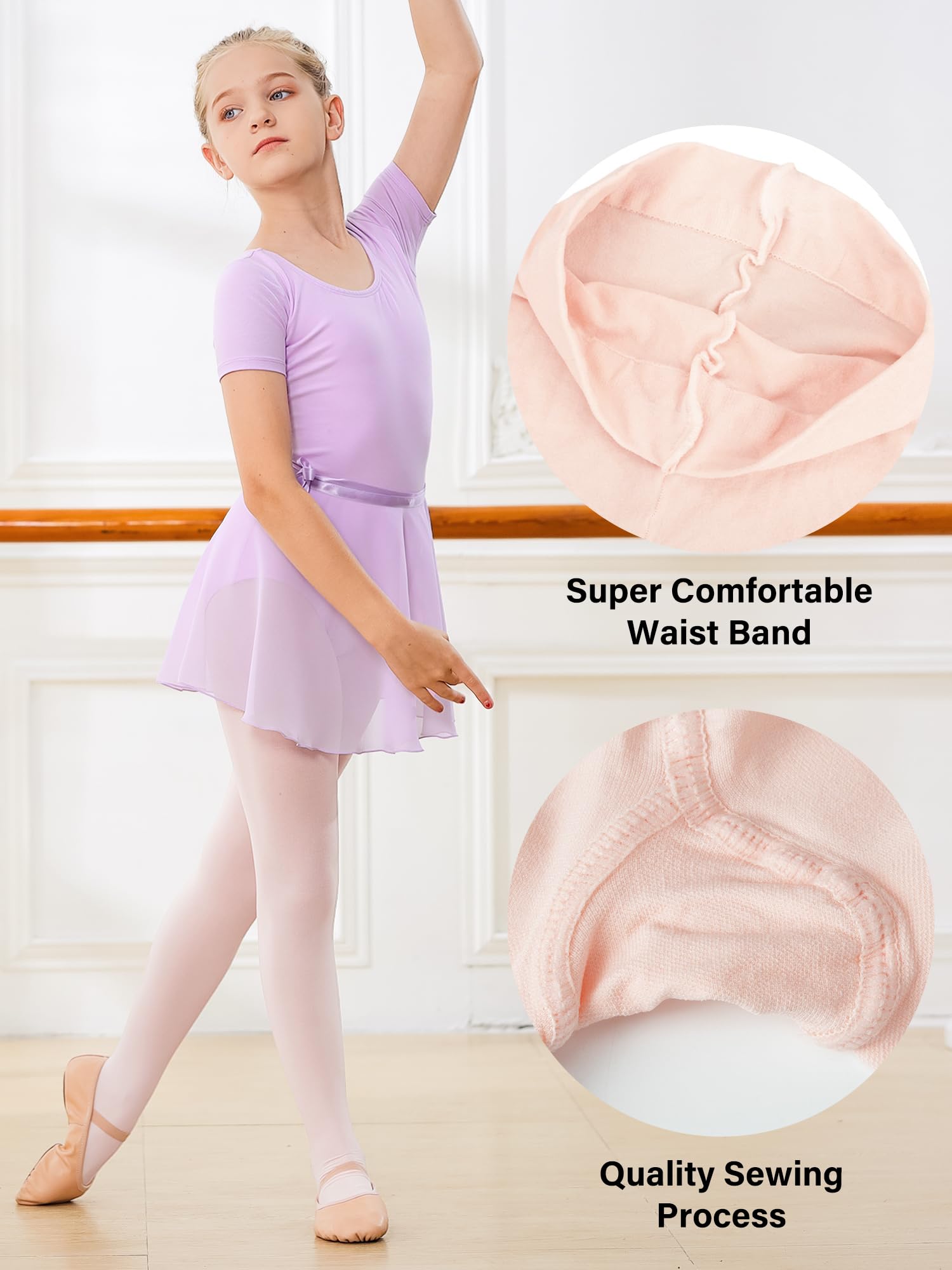 Stelle Girls Ballet Dance Students School Footed Tight (Toddler/Little Kid/Big Kid)(BP,4-6Years)
