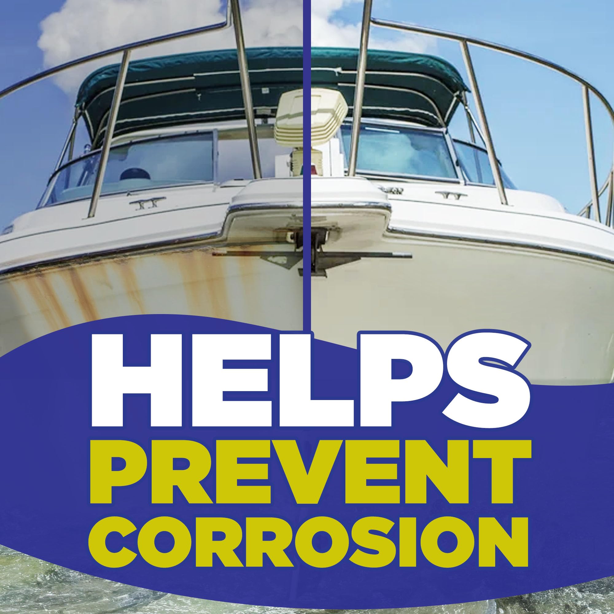Durabasics Salt Remover Concentrate Kit - Ultimate Boat Salt Remover for Boats & Marine Engine Flush - 32 OZ with Hose Applicator - Perfect for Outboard Motor Flush & Washing Salt Deposits Away