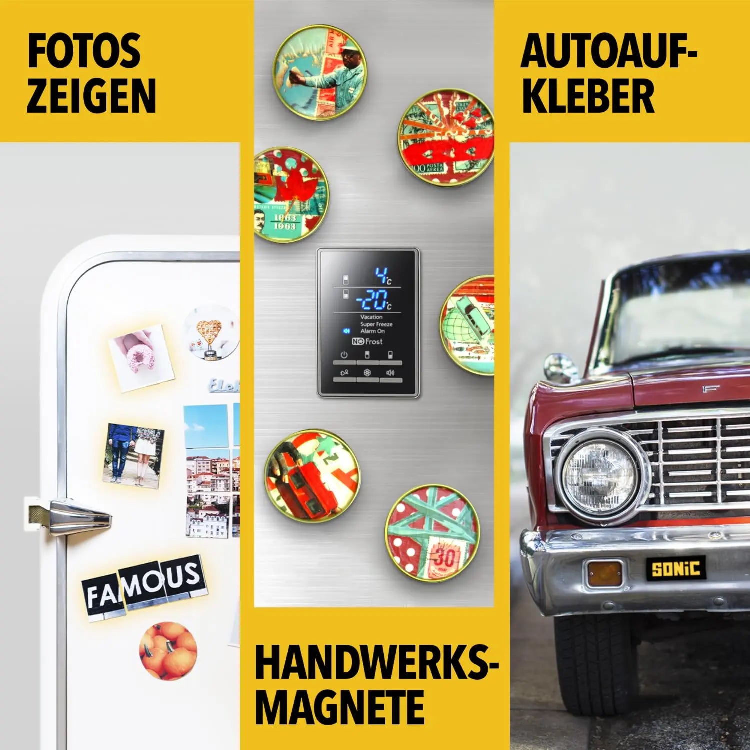 Magnetic Sheets with Adhesive Backing - 4x6 10 Pack Adhesive Sheets for Magnetic Stickers and Photos - 100% Customizable