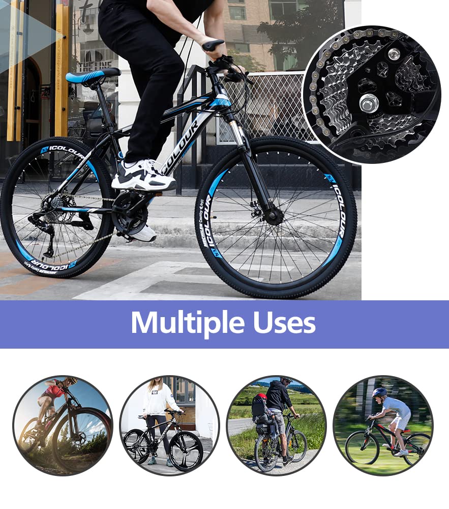 Bike Chain Kit, Single/6/7/8/9/10/11/12 Speed Multi-Function Bike Mechanic Repair Kit, Chain Breaker and Bike Link Plier with Hook and 6 Pairs Bicycle Buckle, Reusable (6/7/8 Speed Bike Chain Kit)