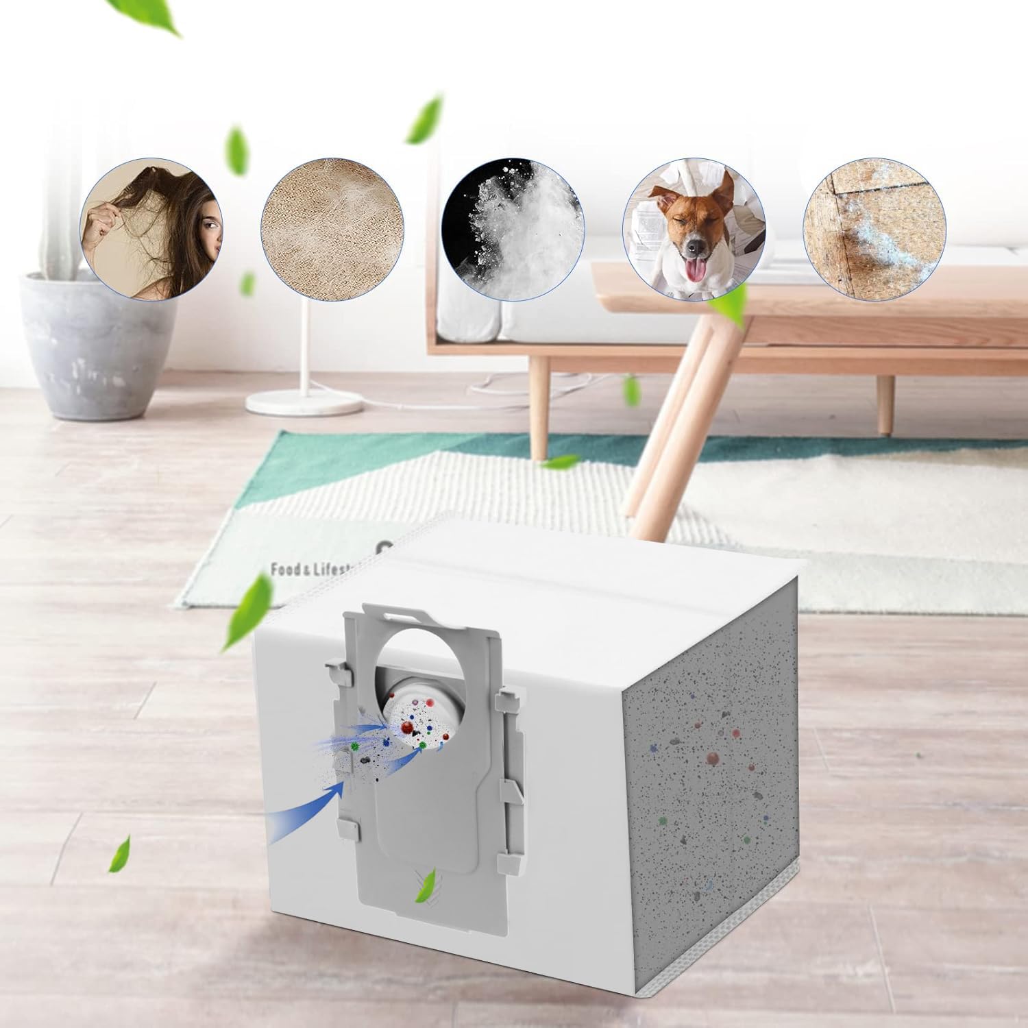 16 Pack Q7 Q5 Dust Bag for Roborock Q7 M5+, Q10 S5+/Q10 X5+, S8+, S8 Pro Ultra, Q7 Max+/Max, Q5 Max+, Q8 Max+, S7 Pro Ultra, Q5, Q5+, Q7, S7 MaxV Ultra Robot Vacuum, 3.5L Large Capacity Disposable Bag