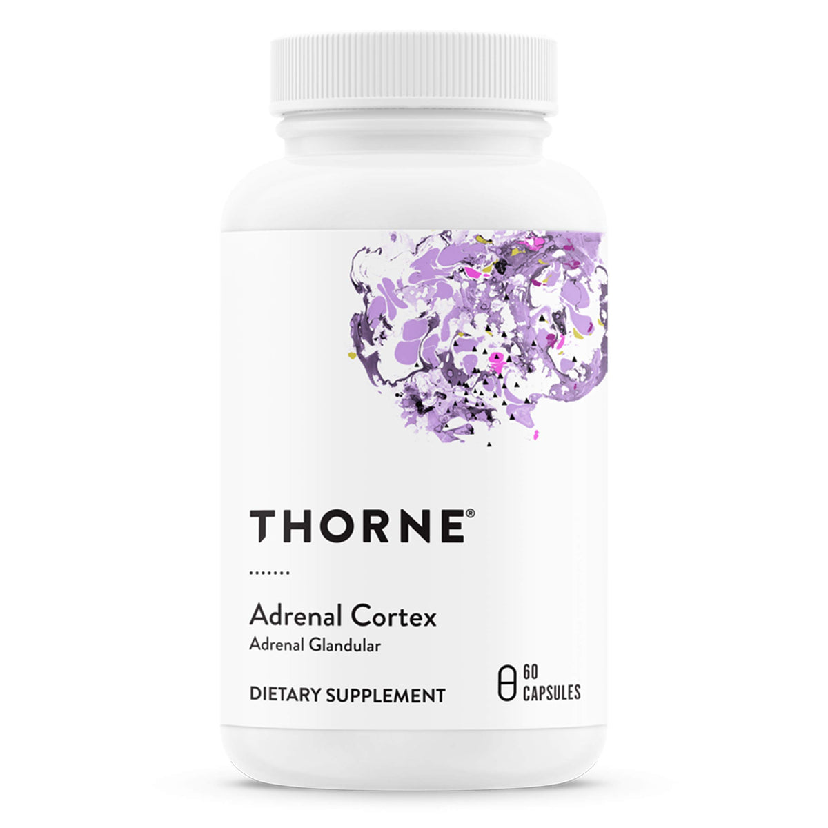 THORNE - Adrenal Cortex - Ergänzung zur Regulierung des Cortisolspiegels - Unterstützt eine gesunde Nebennierenfunktion, Immunsystem, Stressbewältigung, Müdigkeit & Stoffwechsel* - 60 Kapseln
