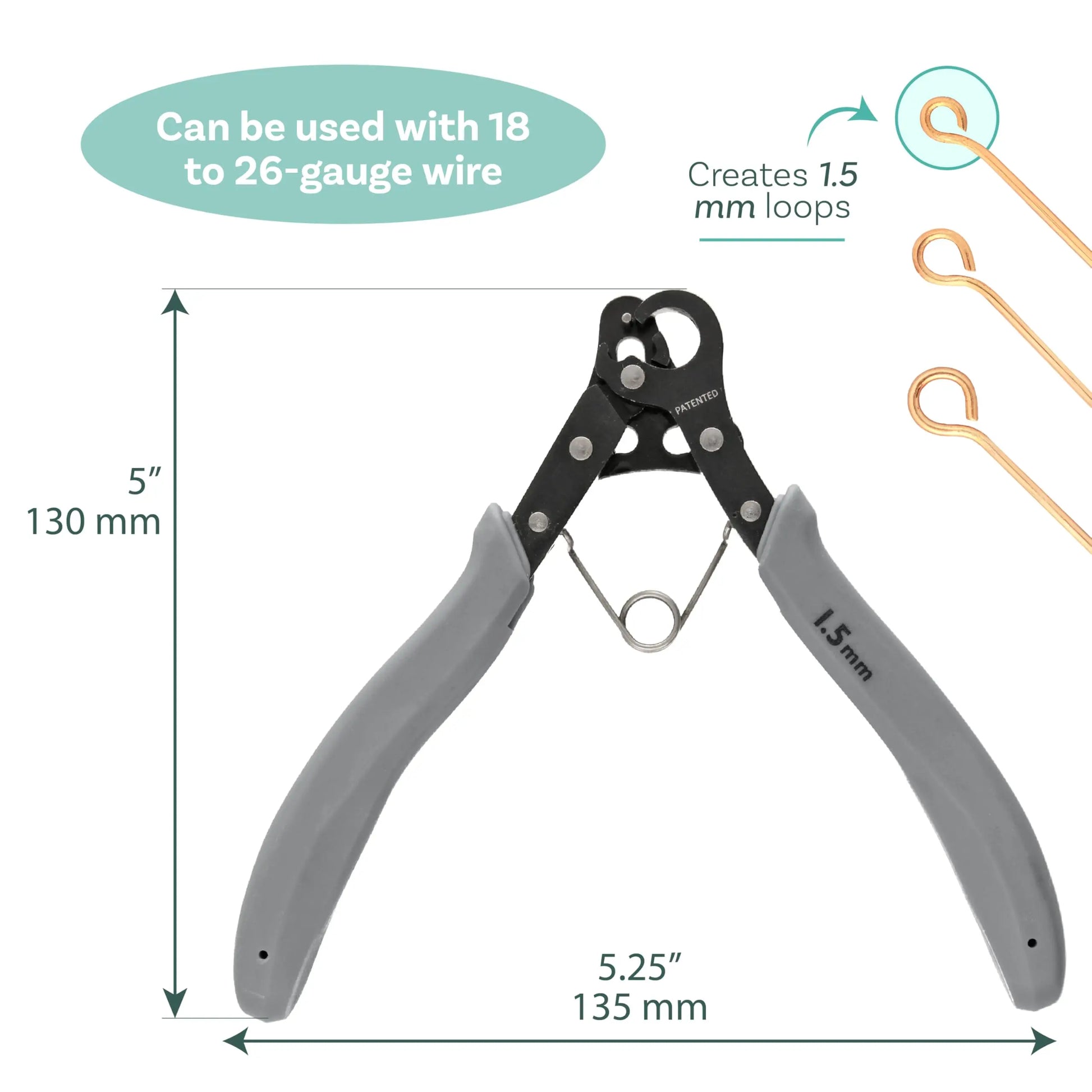 The Beadsmith One Step Looper – Create and Trim Consistent 1.5 mm Loops for Jewelry, Use With 18-26g Craft Wire
