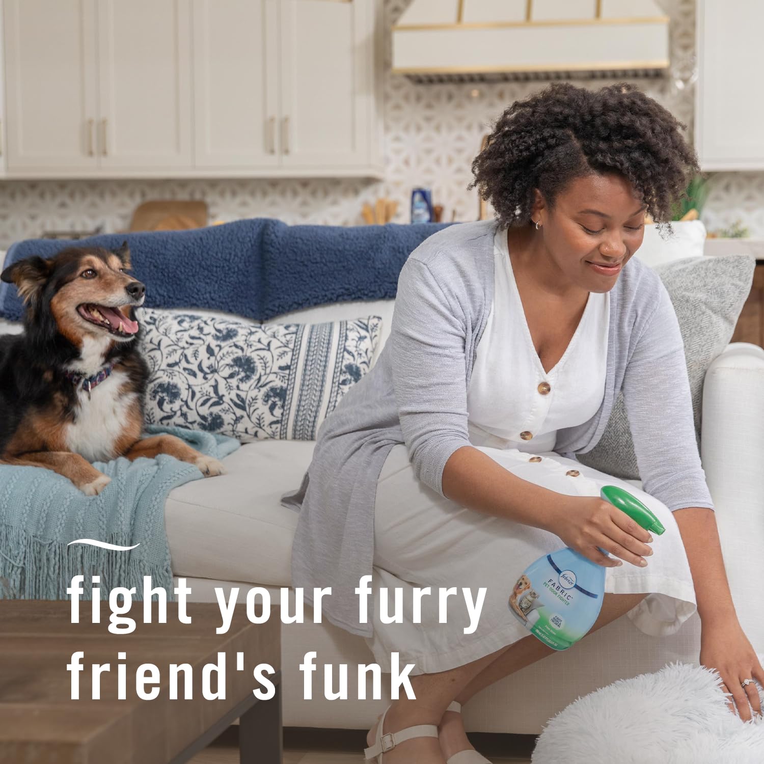 Febreze Odor-Fighting Fabric Refresher Pet Odor Fighter, 16.9oz, Pack of 2