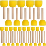 30 Pcs Round Sponges Brush Set, Round Sponge Brushes for Painting, Paint Sponges for Acrylic Painting, Painting Tools for Kids Arts and Crafts (4 Sizes)