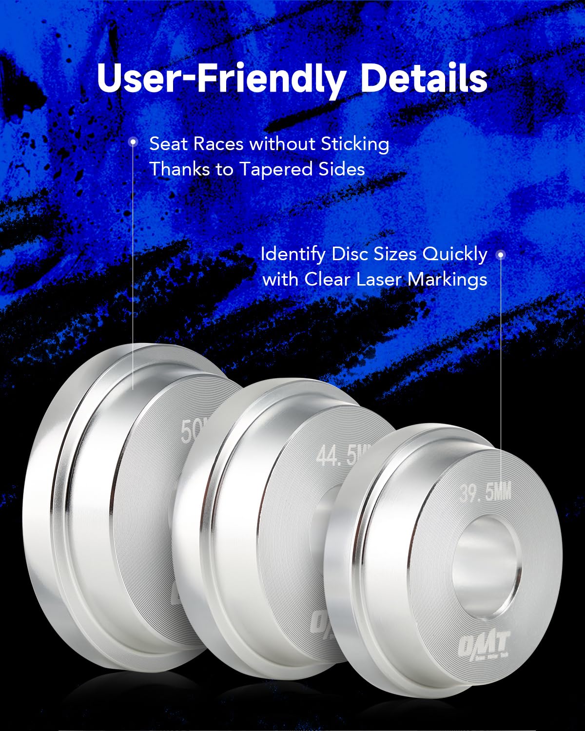 Orion Motor Tech Bearing Press Kit, 10pc Bearing Race and Seal Driver Set with Seal Driver and 9 Bearing Adapters, Seal Installer Bearing Driver Kit for Bearing Installation