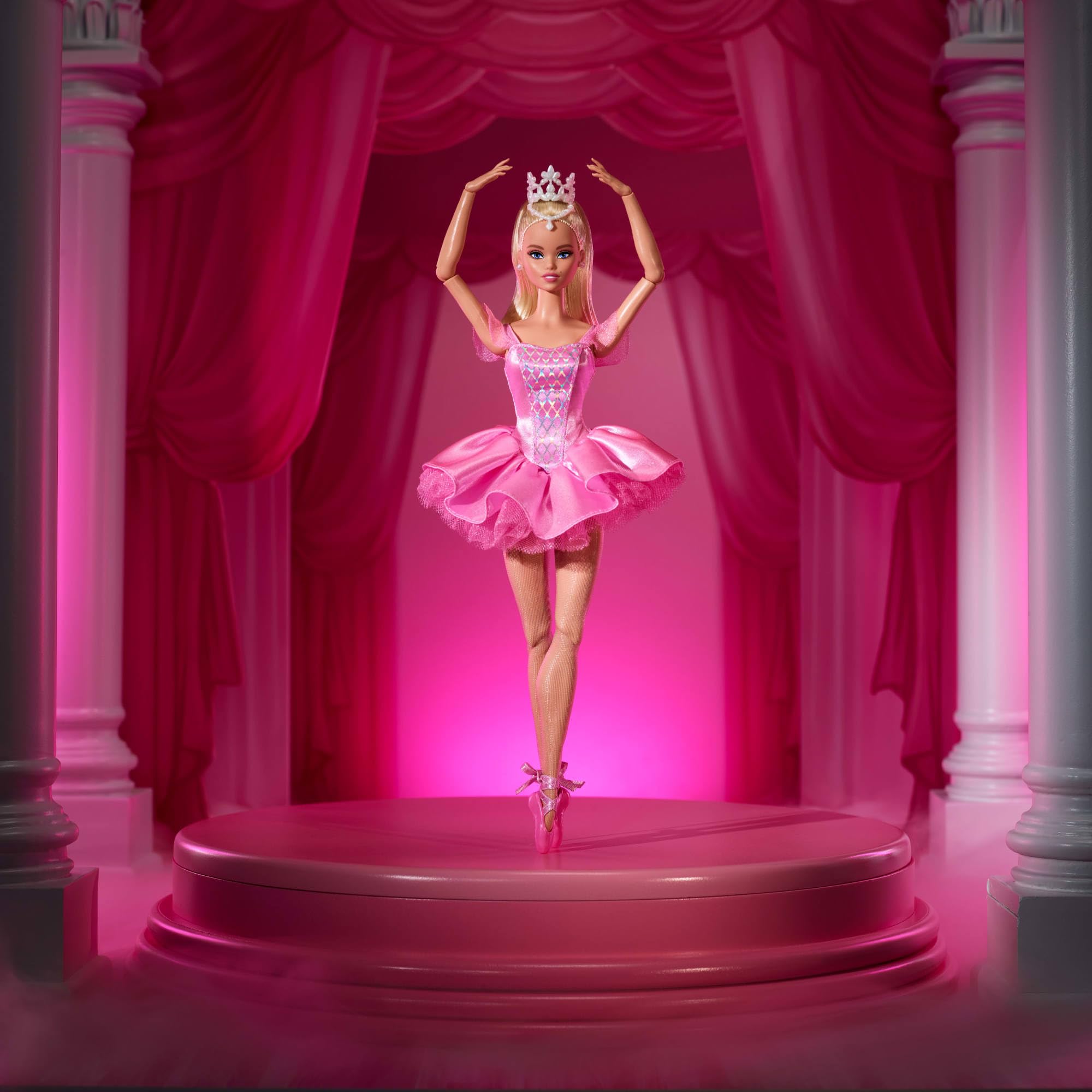 Barbie Signature Ballet Wishes Doll, Collectible Fashion Doll in Satiny, Pink Tutu with Blonde Hair and Giftable Packaging
