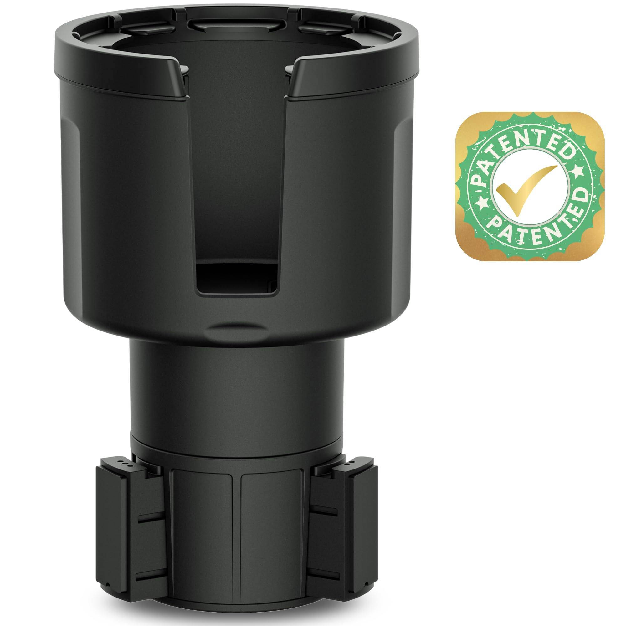 Swigzy [Patented & Upgraded] Car Cup Holder Expander - Adapter Holds: Hydro-Flask, Yeti, Nalgene, Owala, Large (32 40 oz) Water Bottles - Adjustable Expandable Insert Extender - Universal