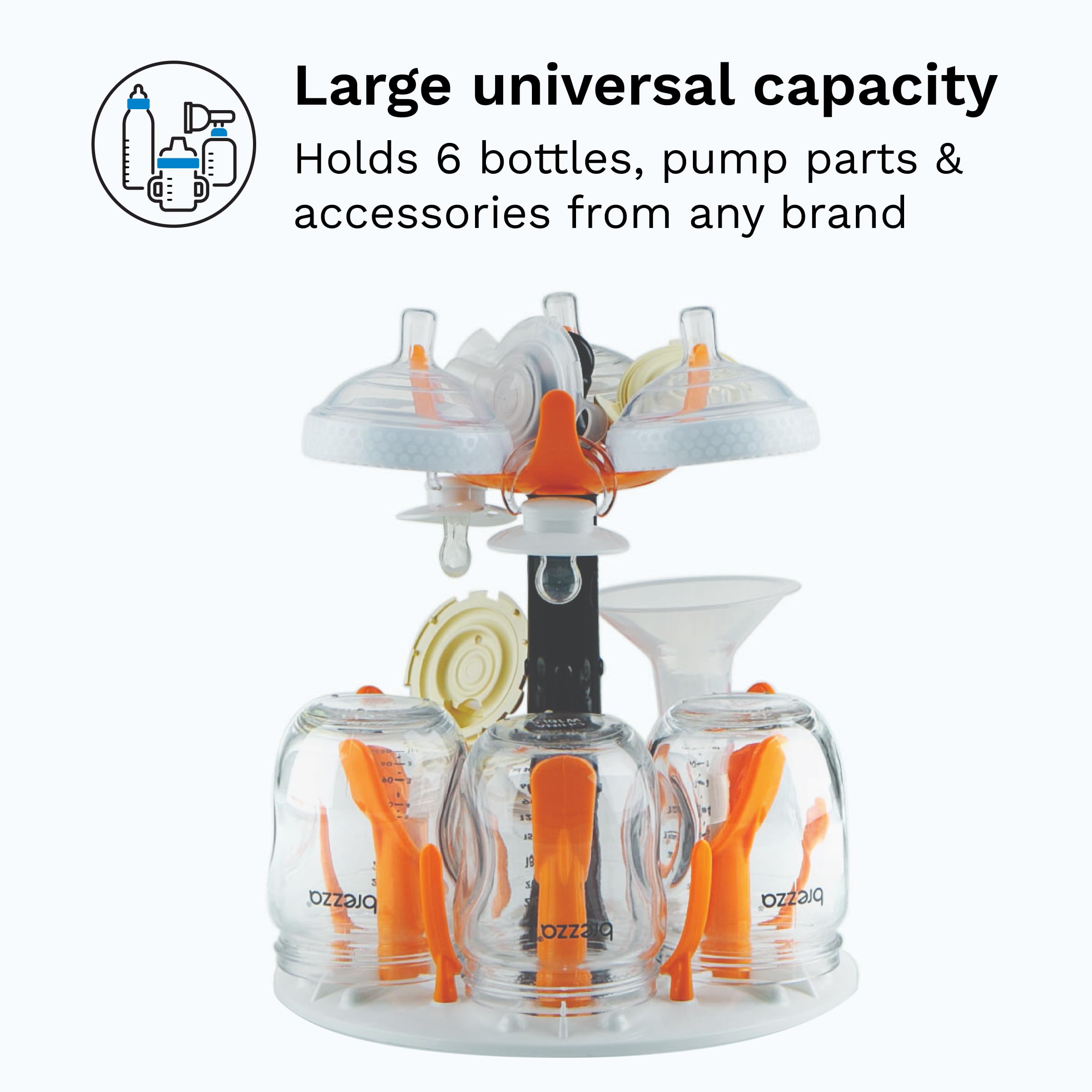 Baby Brezza Baby Bottle Sterilizer and Dryer Machine – Electric Steam Sterilization - Universal Fit - Pacifiers, Glass, Plastic, and Newborn Feeding Bottles