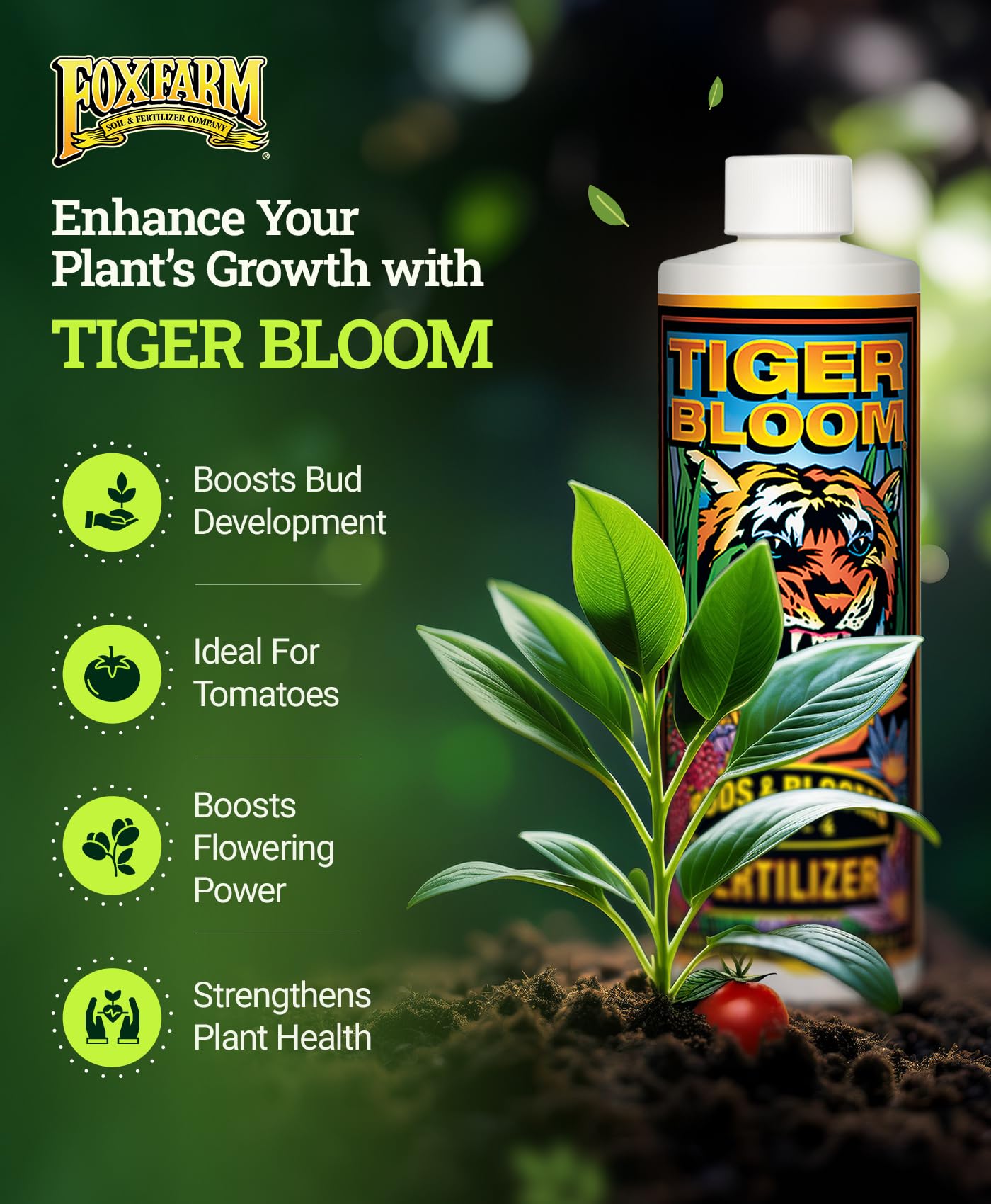 FoxFarm Fertilizer Soil Trio Liquid Nutrient: Tiger Bloom, Grow Big, Big Bloom Bottles - (Pack of 3-1 Pint)