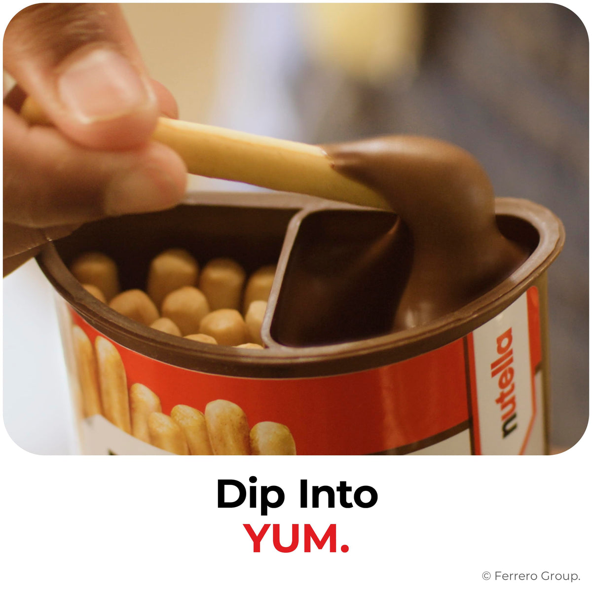Nutella & GO! Bulk 24 Pack, Hazelnut and Cocoa Spread with Breadsticks, Stocking Stuffers, Snack Cups, 1.8 oz Each