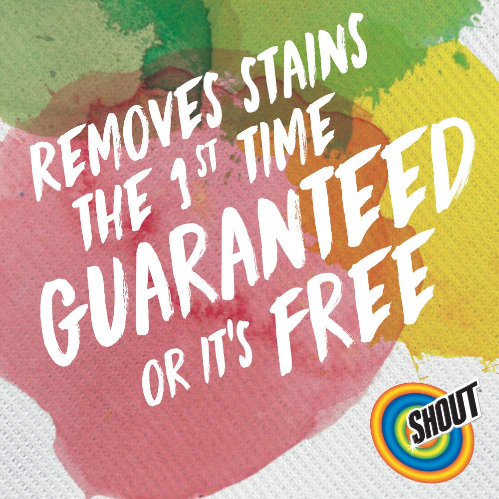 Shout Active Enzyme Laundry Stain Remover Spray for Clothes, Triple-Acting Formula Clings, Penetrates, and Lifts Tough & Everyday Stains - Prewash Refill 60oz (1.7L)