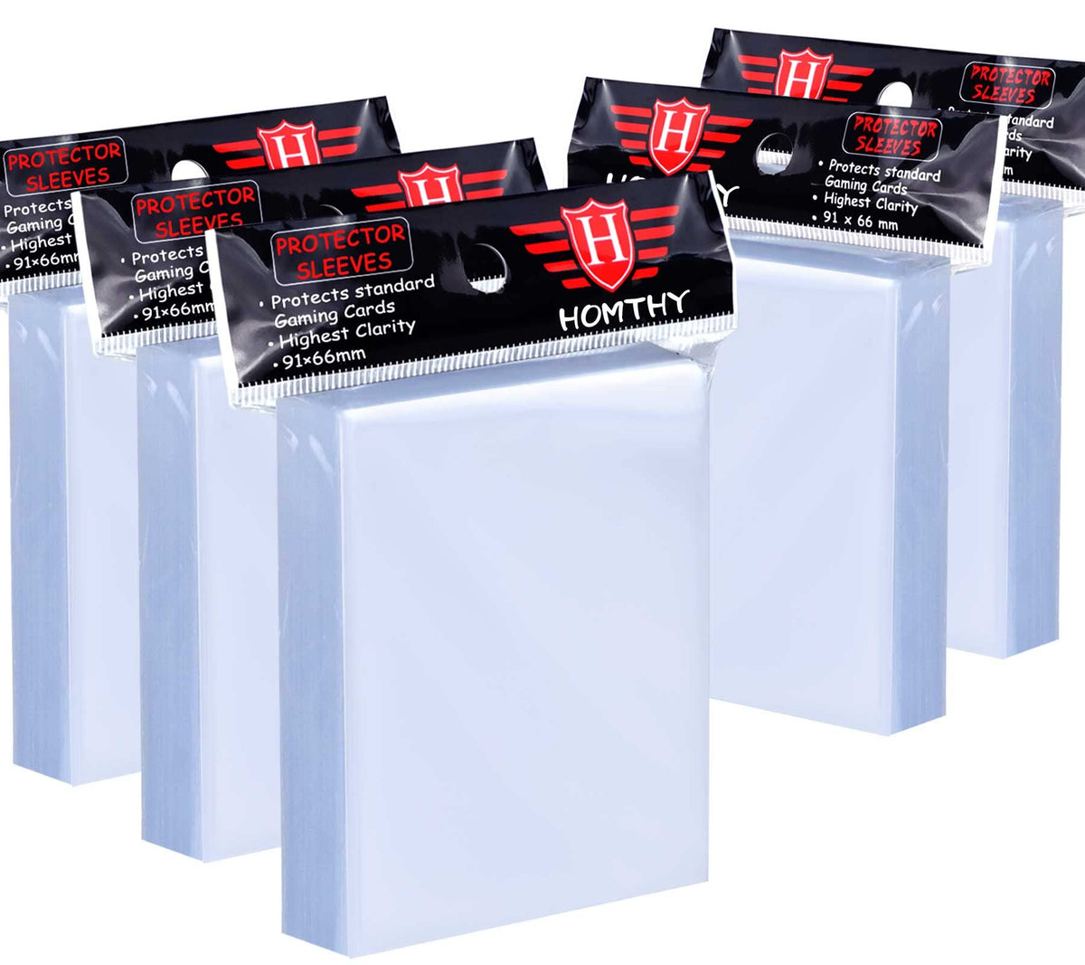 500 Stück Kartenhüllen für Sammelkarten, weiche Penny Card Sleeves transparente Kunststoff-Kartenhüllen passend für Baseballkarten, Sportkarten, MTG-Spielkarten, Standardkarten