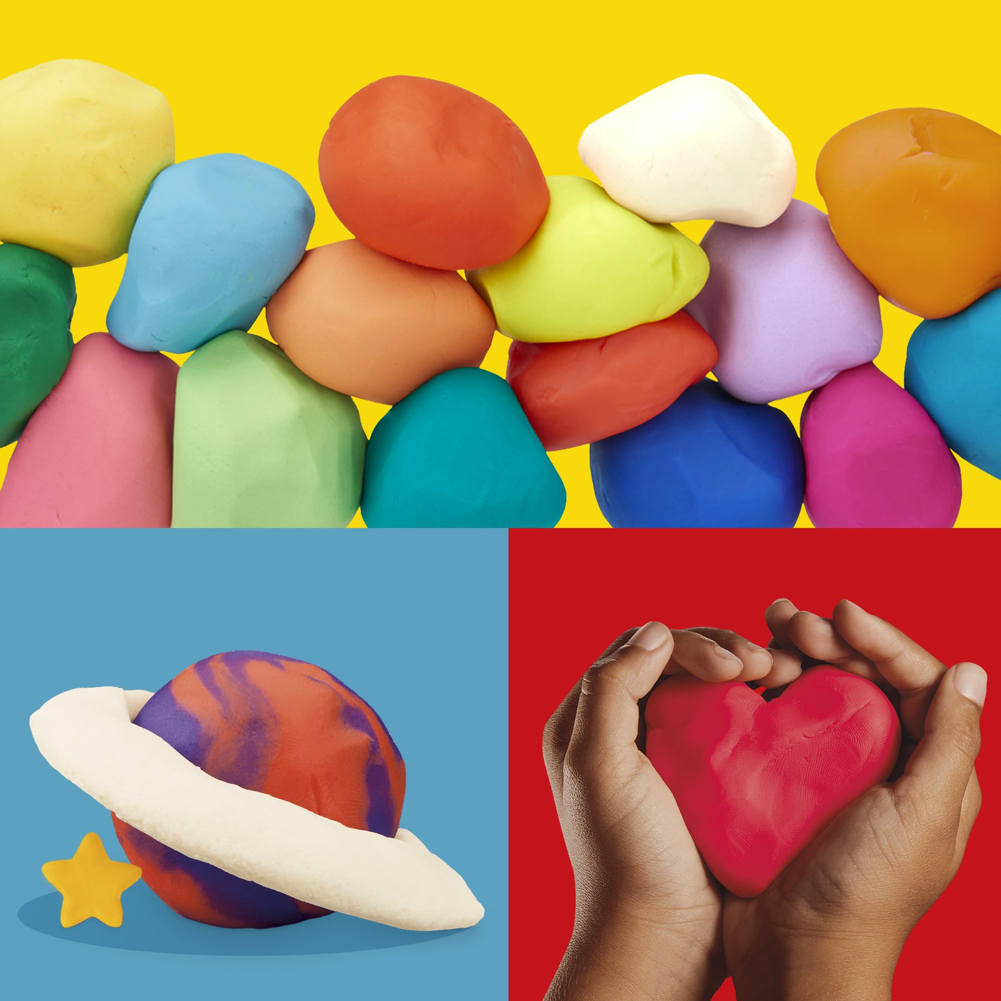 Play-Doh Jewel Colors Bulk 12-Pack of 4-Ounce Cans, Party Favors, Back to School Gifts, Prizes, & Party Favors, Kids Arts & Crafts, Preschool Toys, Ages 2+ (Amazon Exclusive)
