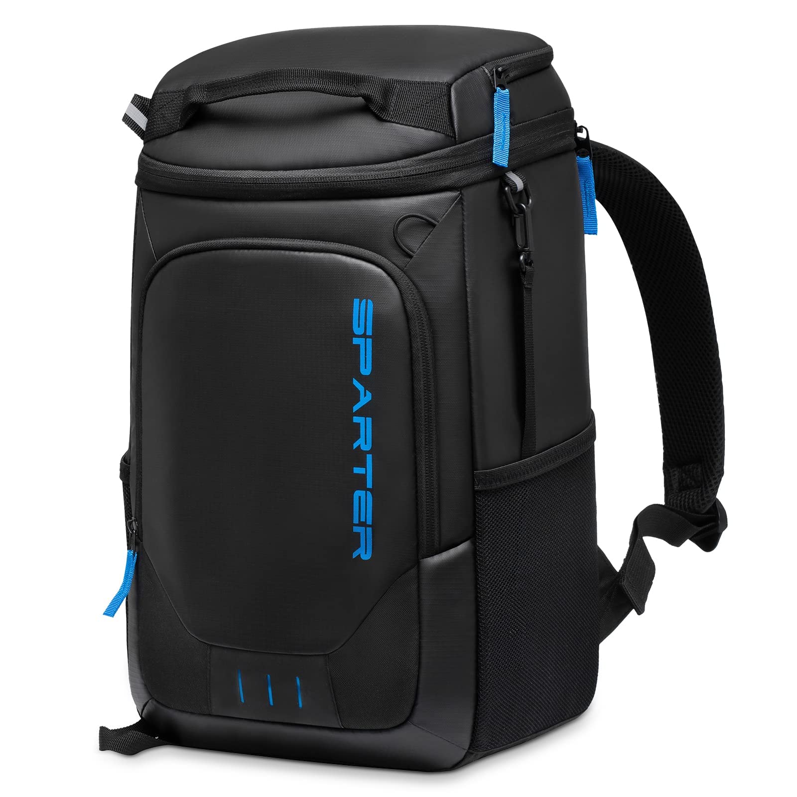 SPARTER Rucksack-Kühltasche isoliert auslaufsicher 33 Dosen, 2 isolierte Fächer Thermotasche, tragbarer leichter Strand-Reise-Camping-Mittagessen-Rucksack für Männer und Frauen
