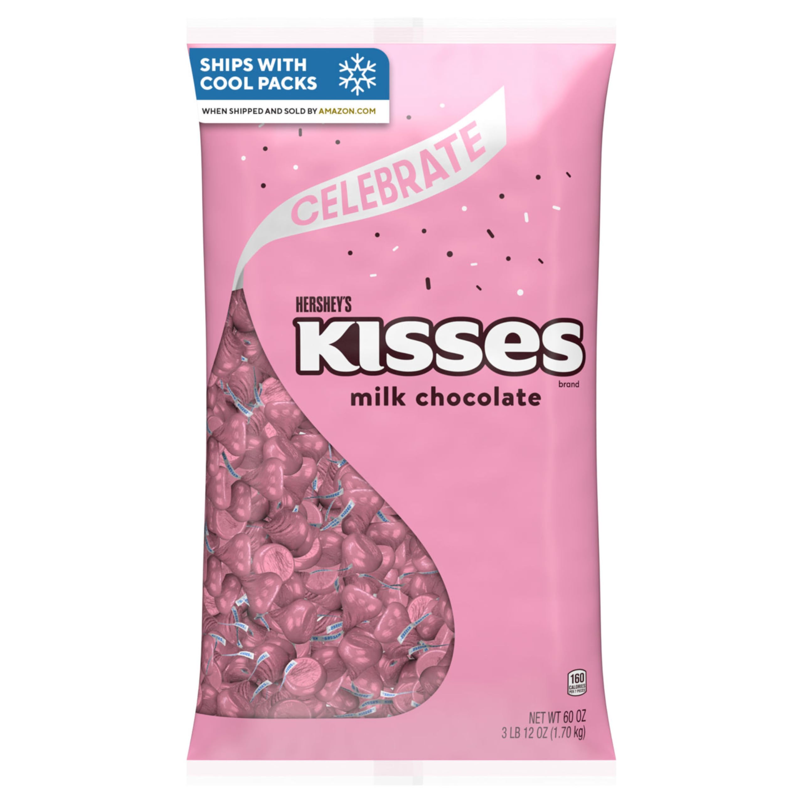 HERSHEY'S KISSES Milchschokolade, Großpackung, 60 oz