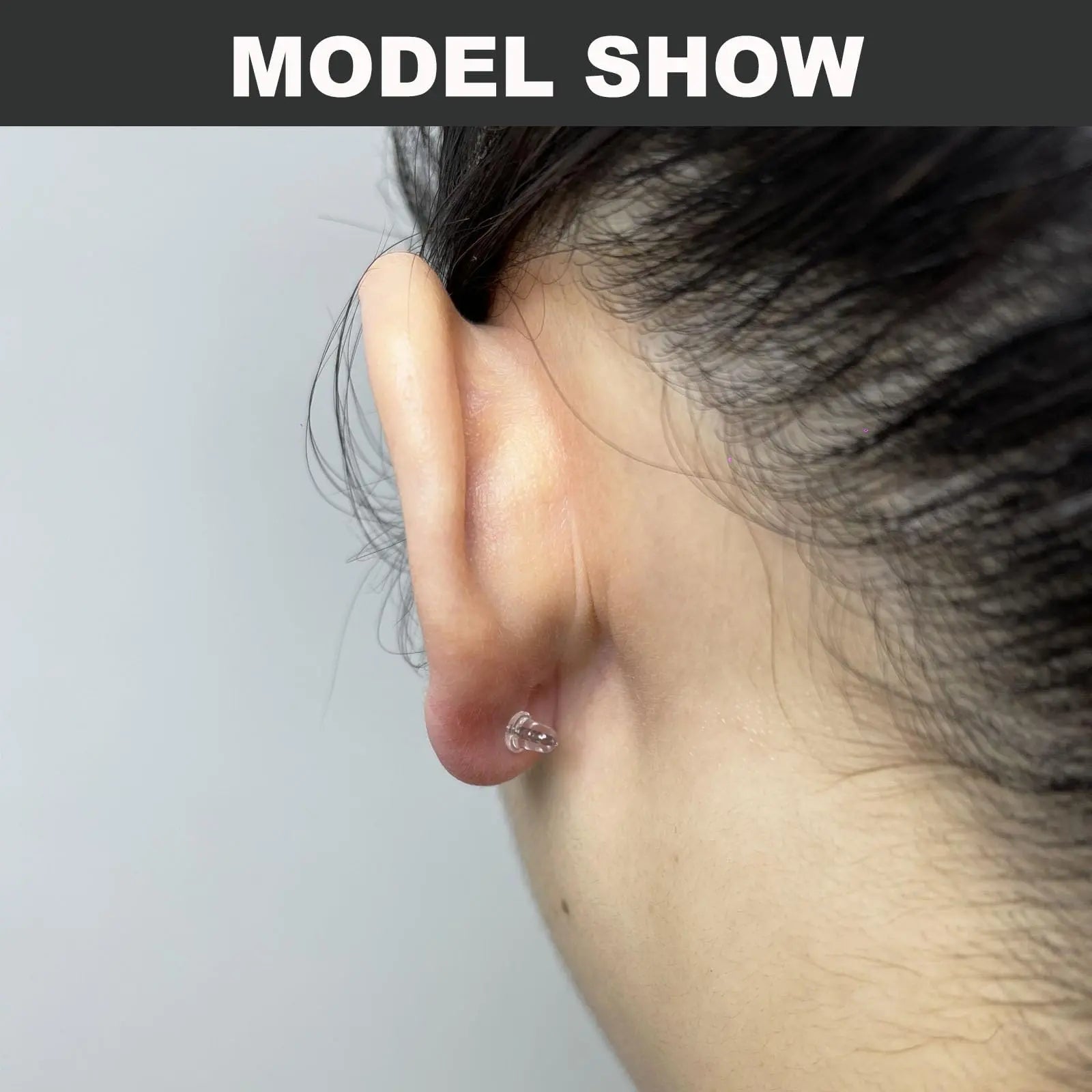 6 Styles Silicone Earring Backs, 600 Clear Soft Hypoallergenic Plastic Rubber Earring Backs Clutch Stoppers Kits for Fish Hook Hoops