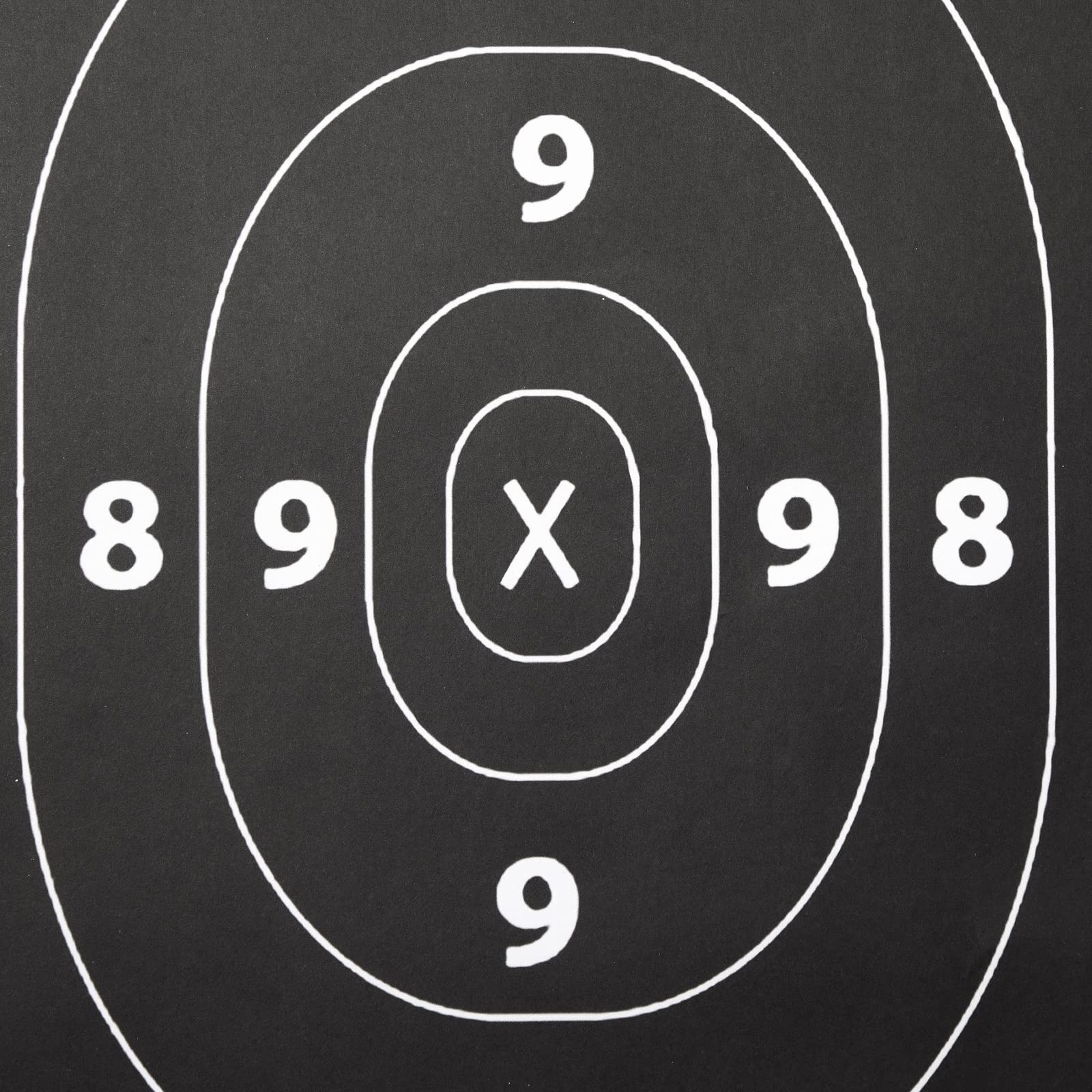 Juvale Shooting Targets Paper Silhouette Style - 17 x 25 in, Black & White, 50 Count - Paper Targets for Shooting Range & Airsoft, BB & Pellet Gun Practice