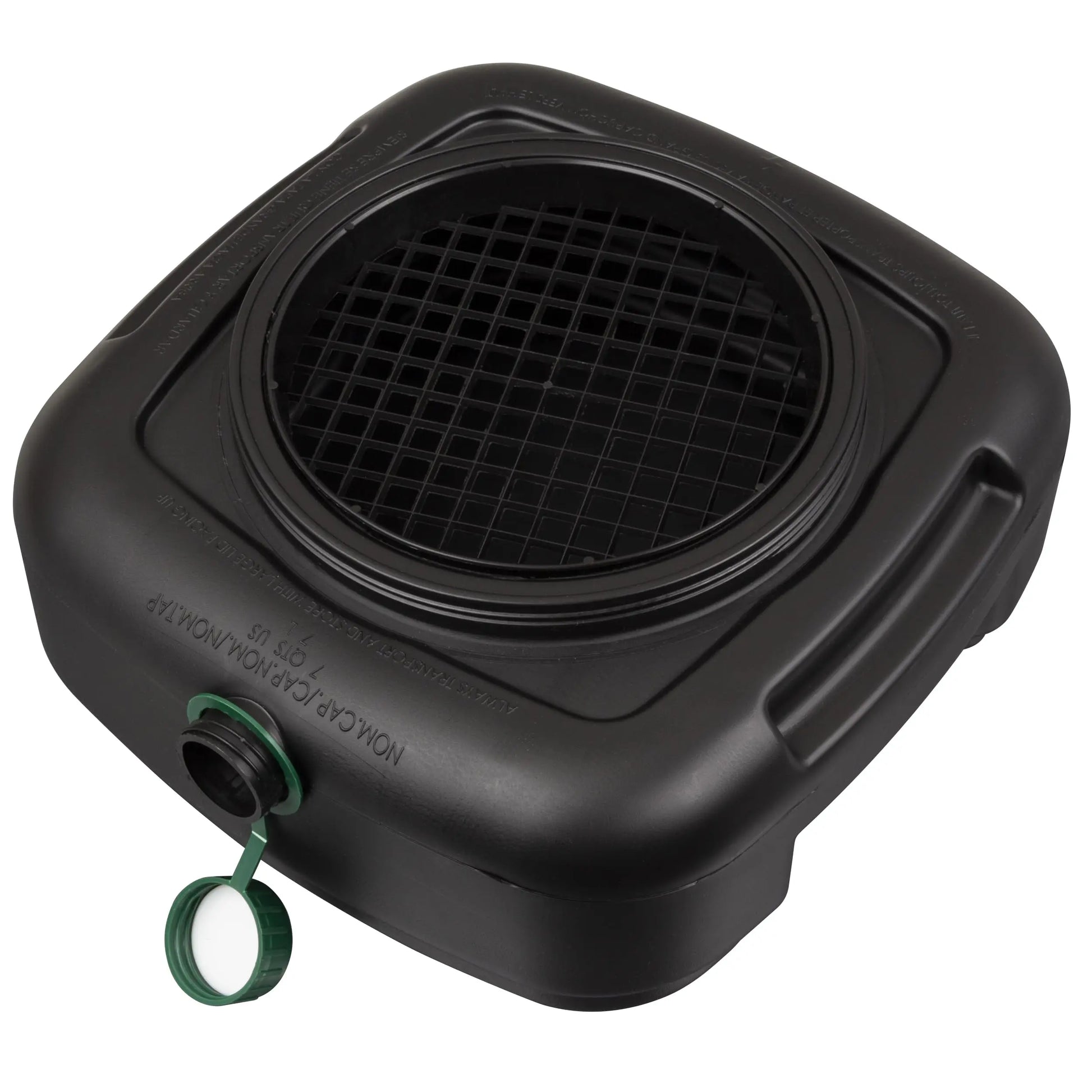 Scepter AM07029 7.3 Quart Oil Drain Pan with Lid, Filter Drain Screen, and Pour Spout for Automotive Fluids Including Engine Oil, Anti-Freeze, Transmission Fluid and More, 12" x 12-3/4" x 5.6"