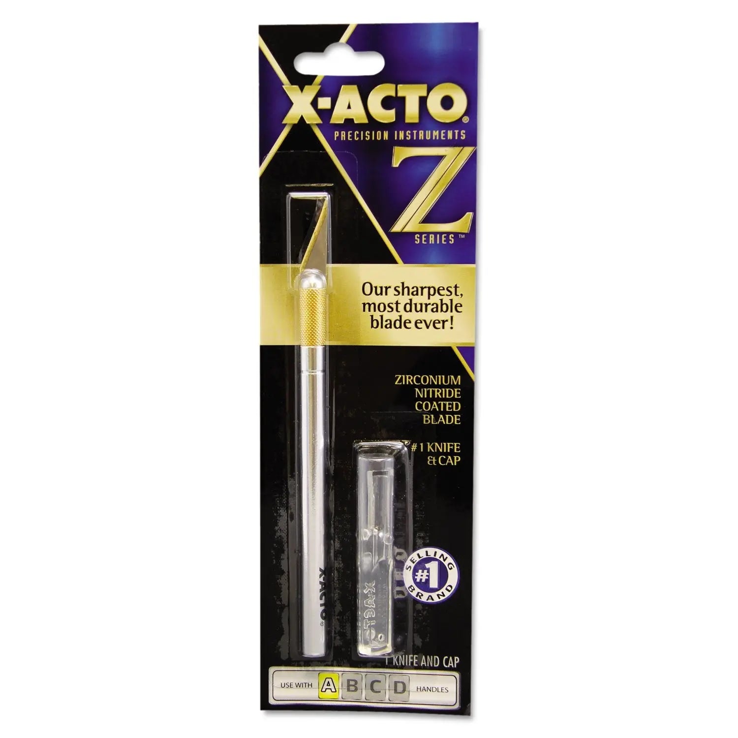 X-Acto Precision Utility Knife Metal Silver 9.0 inches Aluminum Handle Z-Series #1 Includes Safety Cap